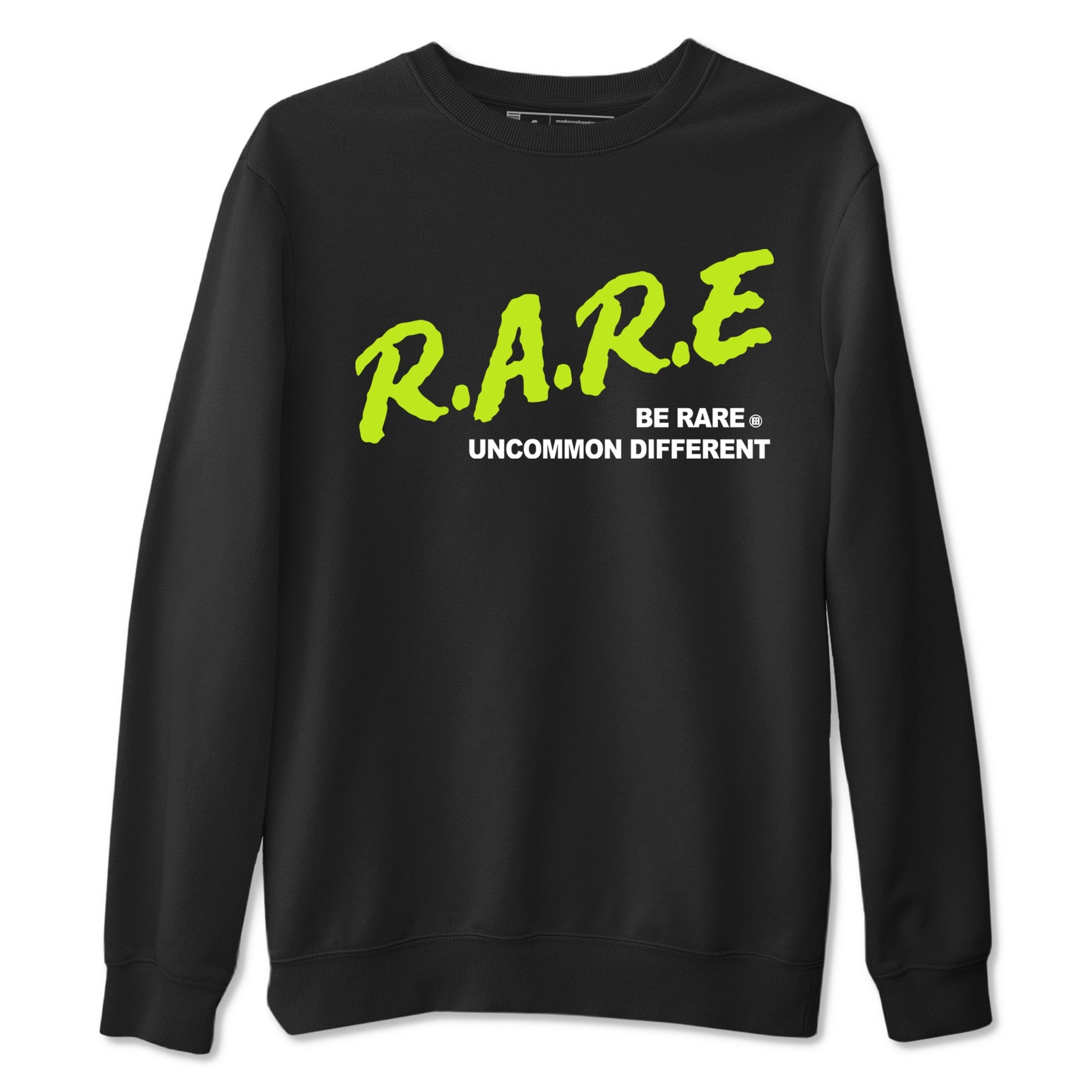 Foams One Black Volt shirts to match jordans Be Rare Uncommon Different sneaker match tees Air Foamposite One Black and Volt match shoes to clothes SNRT Sneaker Tees unisex cotton Black 2 shirts