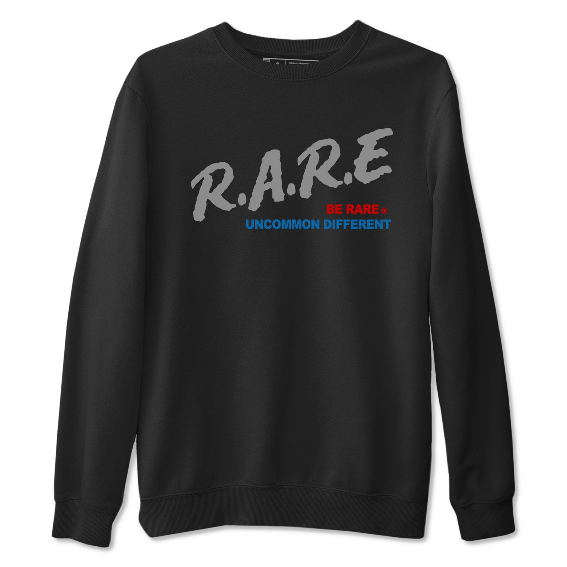 Be Rare Uncommon Different sneaker match t-shirt styled to complete your fit with the Air Jordan 3 Rare Air sneakers, shown in Black 2.