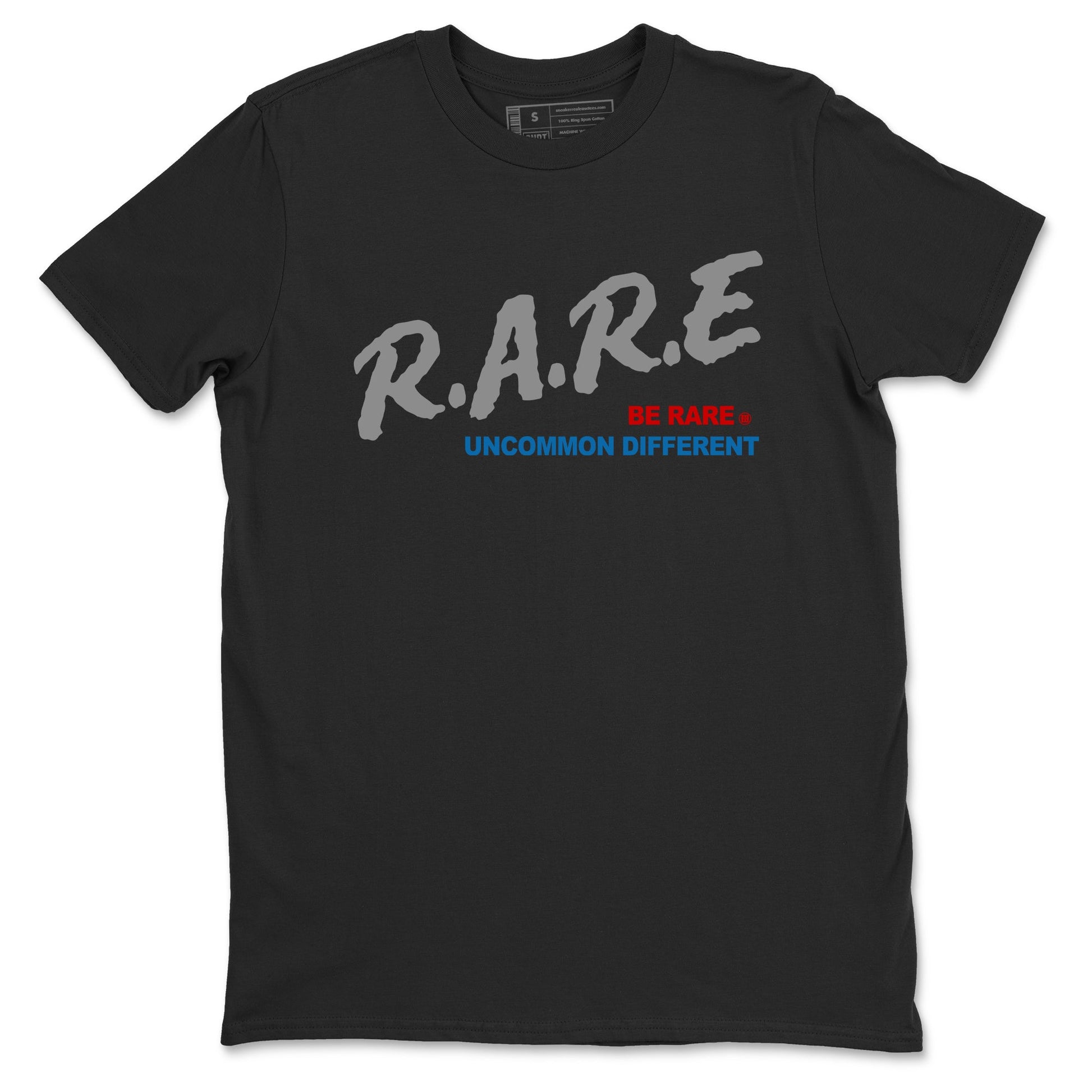 Be Rare Uncommon Different sneaker match t-shirt styled to complete your fit with the Air Jordan 3 Rare Air sneakers, shown in Black 2.
