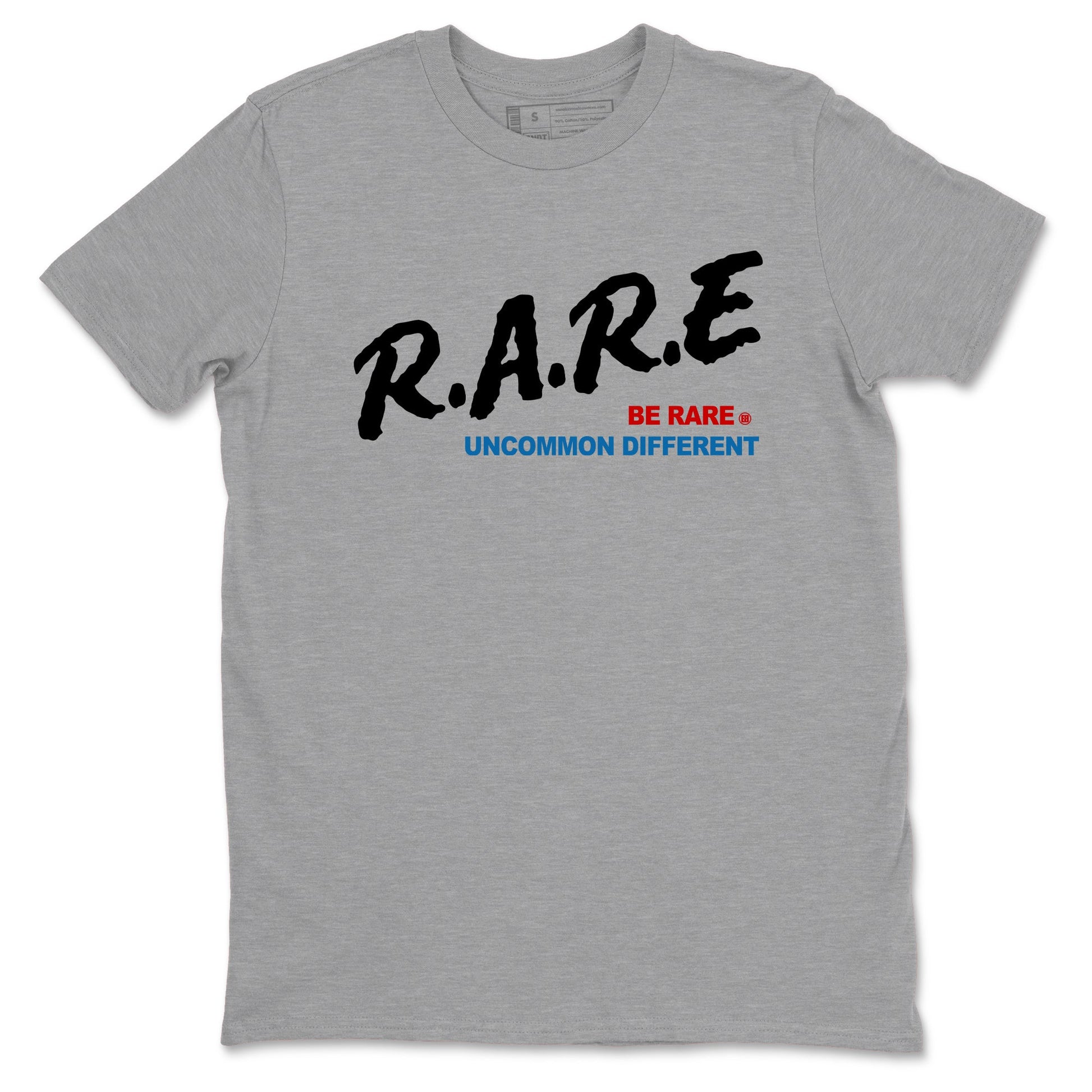 Be Rare Uncommon Different sneaker match t-shirt styled to complete your fit with the Air Jordan 3 Rare Air sneakers, shown in Heather Grey 2.