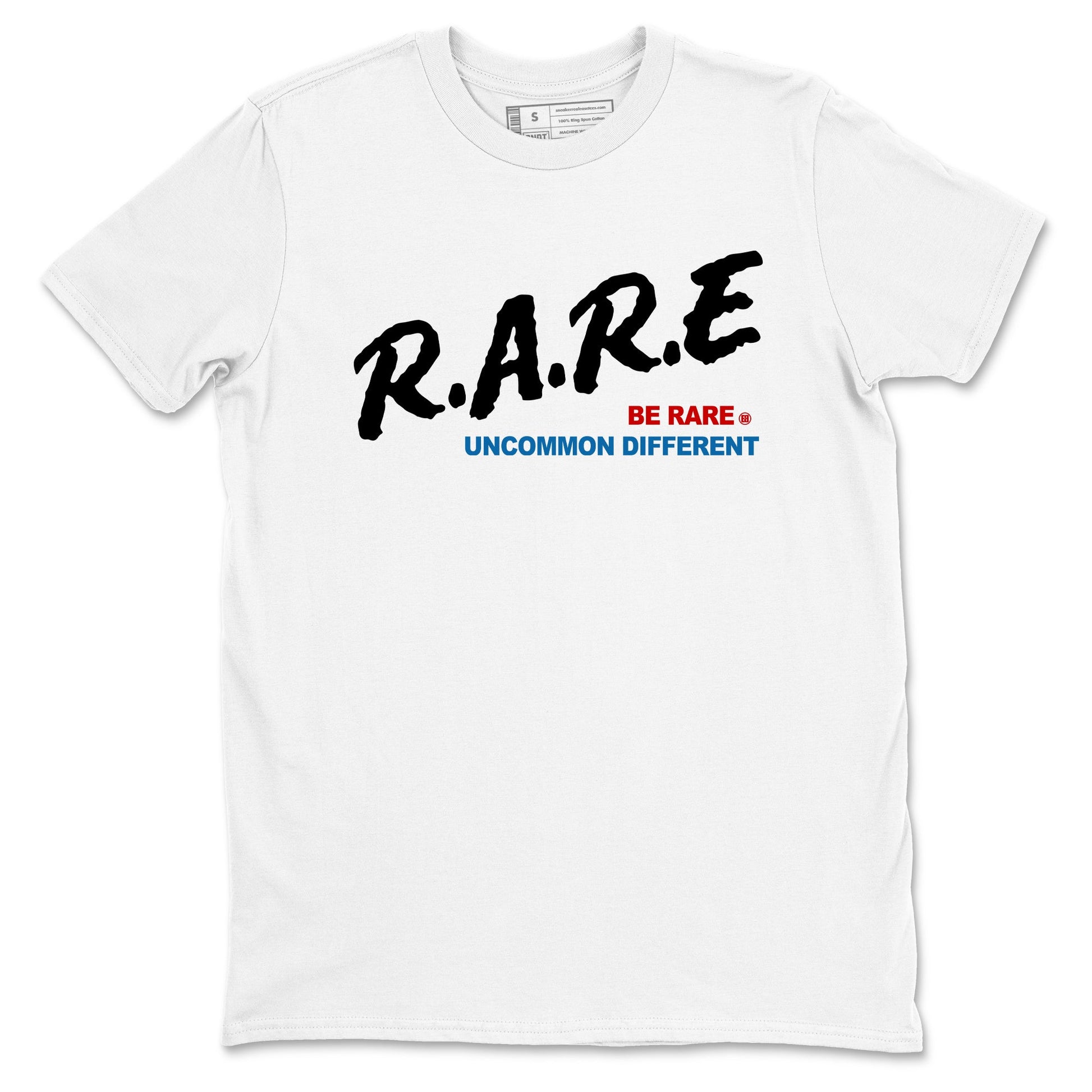 Be Rare Uncommon Different sneaker match t-shirt styled to complete your fit with the Air Jordan 3 Rare Air sneakers, shown in White 2.