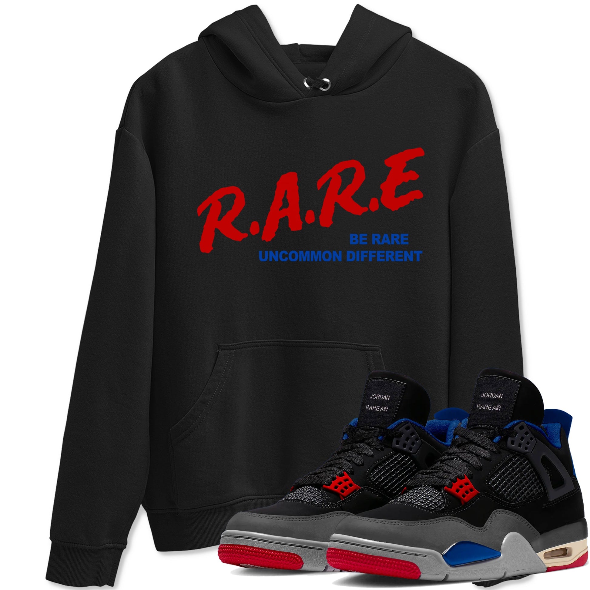4s Rare Air shirts to match jordans Be Rare Uncommon Different sneaker match tees Air Jordan 4 Rare Air match shoes to clothes SNRT Sneaker Tees unisex cotton Black 1 shirts
