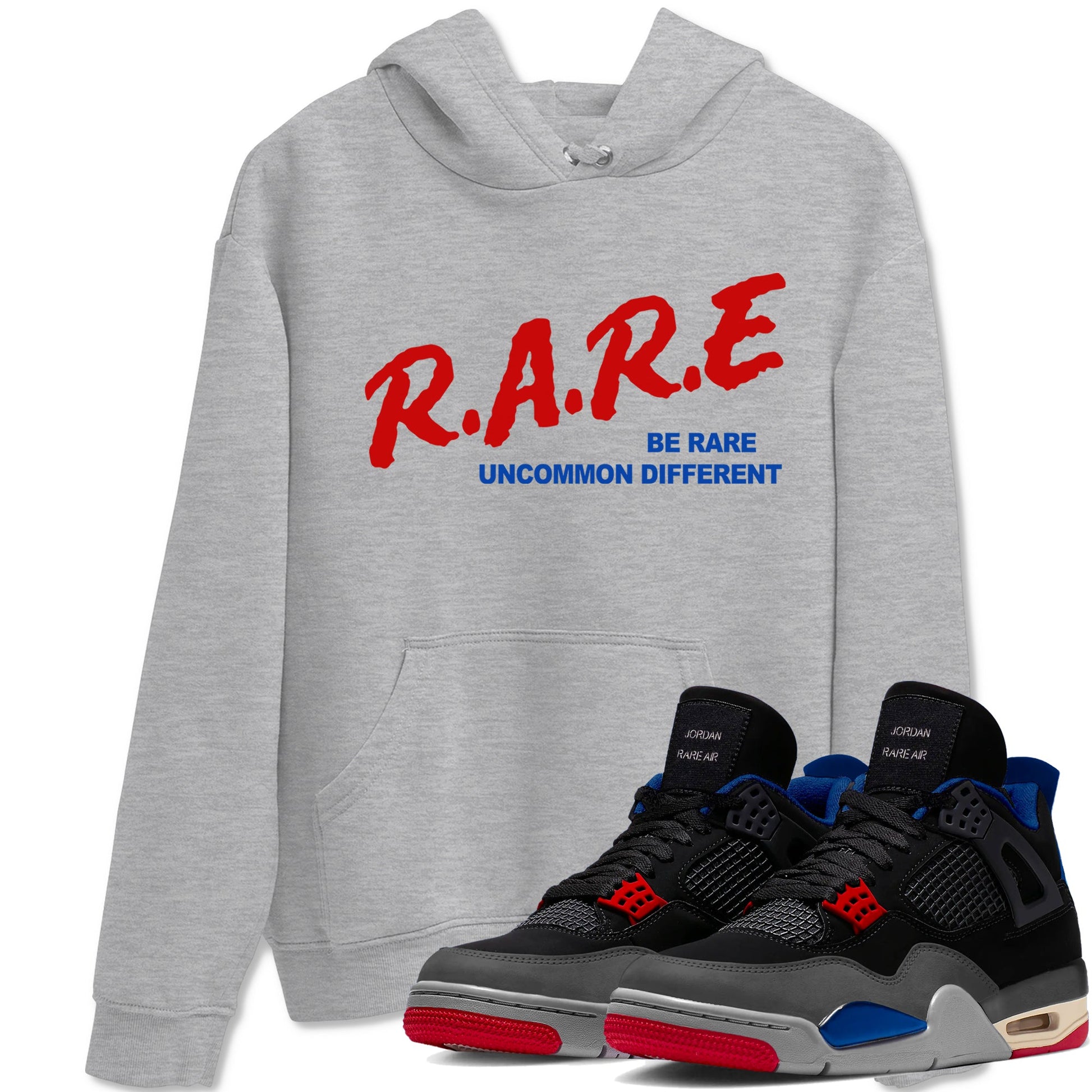 4s Rare Air shirts to match jordans Be Rare Uncommon Different sneaker match tees Air Jordan 4 Rare Air match shoes to clothes SNRT Sneaker Tees unisex cotton Heather Grey 1 shirts