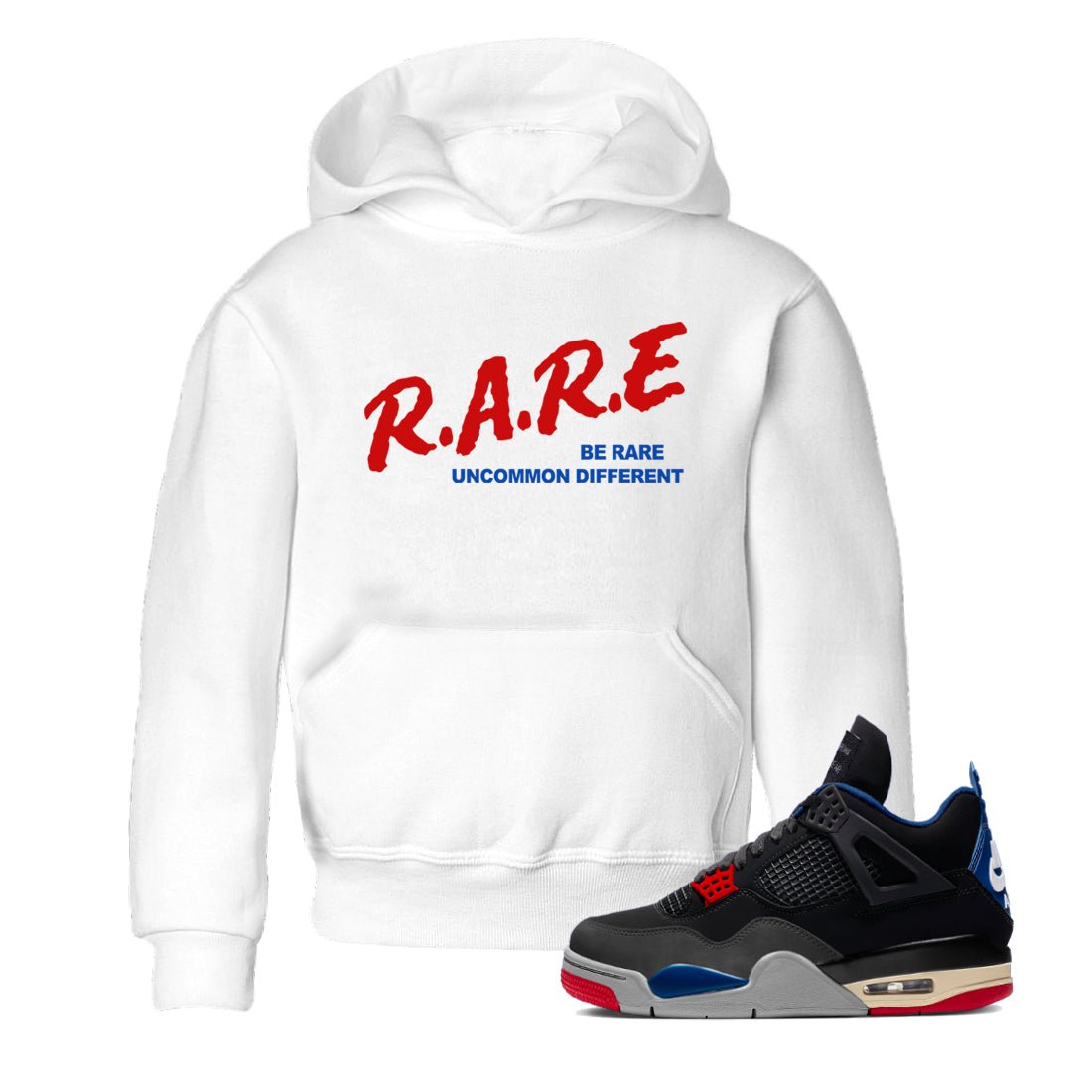 4s Rare Air shirts to match jordans Be Rare Uncommon Different sneaker match tees Air Jordan 4 Rare Air match shoes to clothes SNRT Sneaker Tees Youth Baby White 1 tee