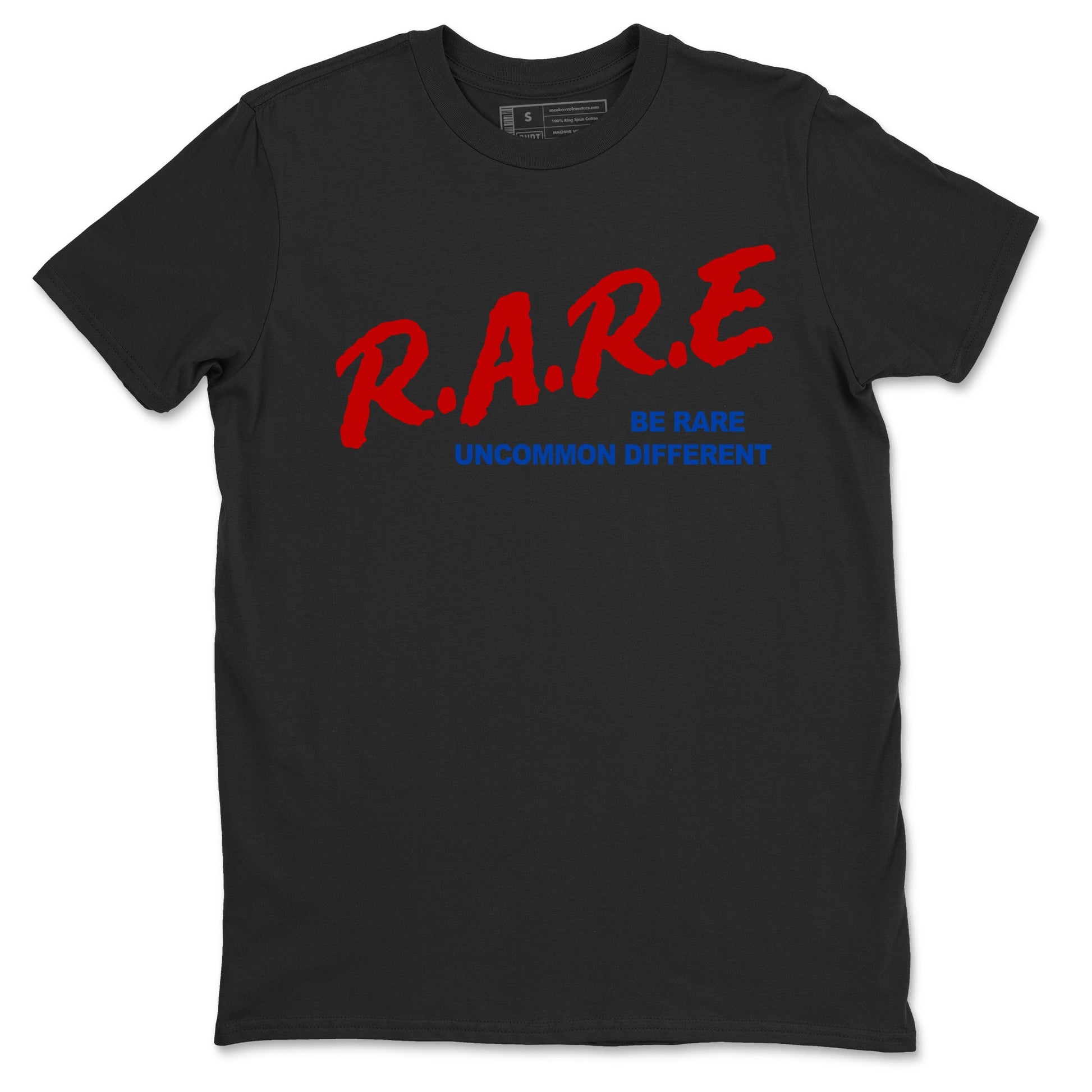 4s Rare Air shirts to match jordans Be Rare Uncommon Different sneaker match tees Air Jordan 4 Rare Air match shoes to clothes SNRT Sneaker Tees unisex cotton Black 2 shirts