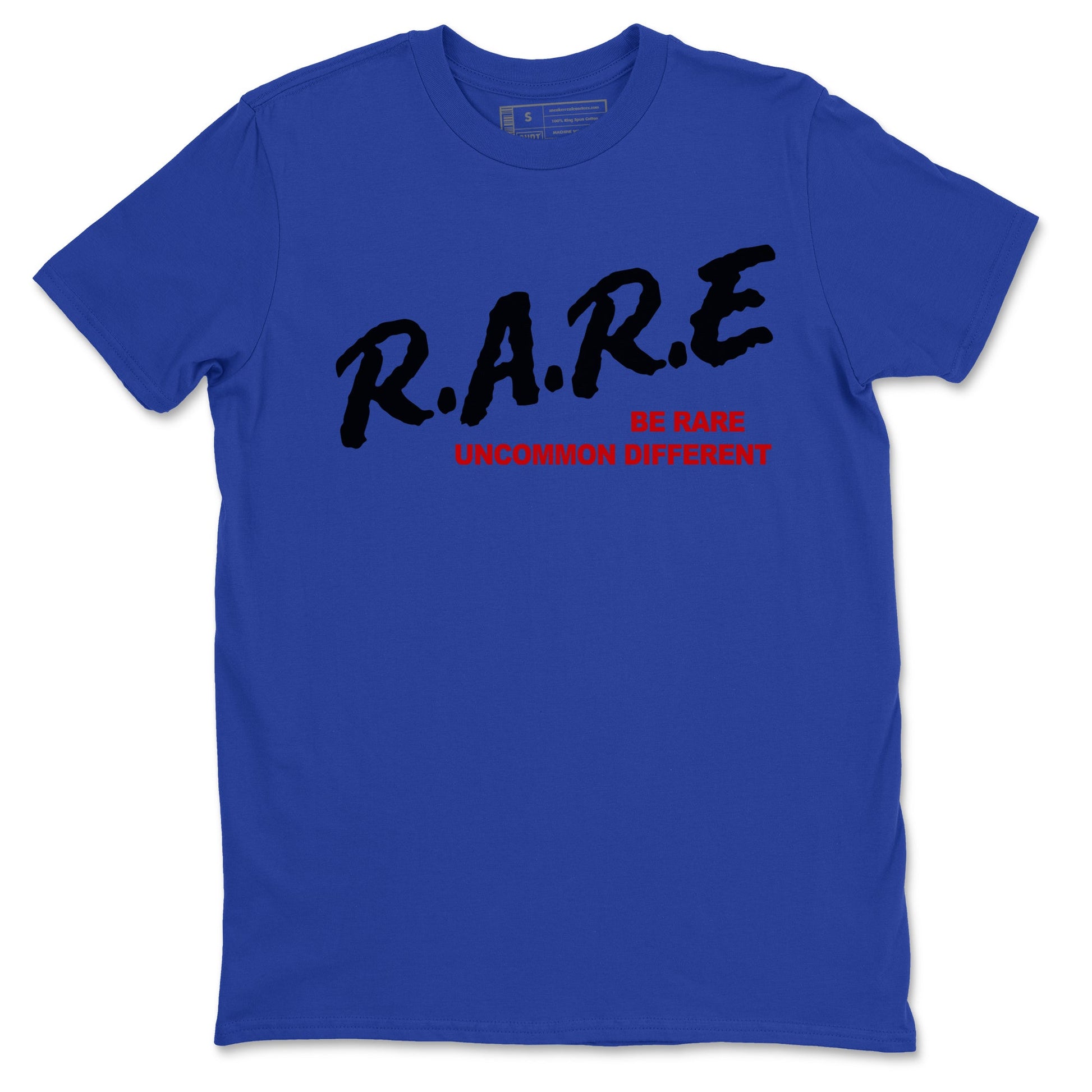 4s Rare Air shirts to match jordans Be Rare Uncommon Different sneaker match tees Air Jordan 4 Rare Air match shoes to clothes SNRT Sneaker Tees unisex cotton Royal Blue 2 shirts