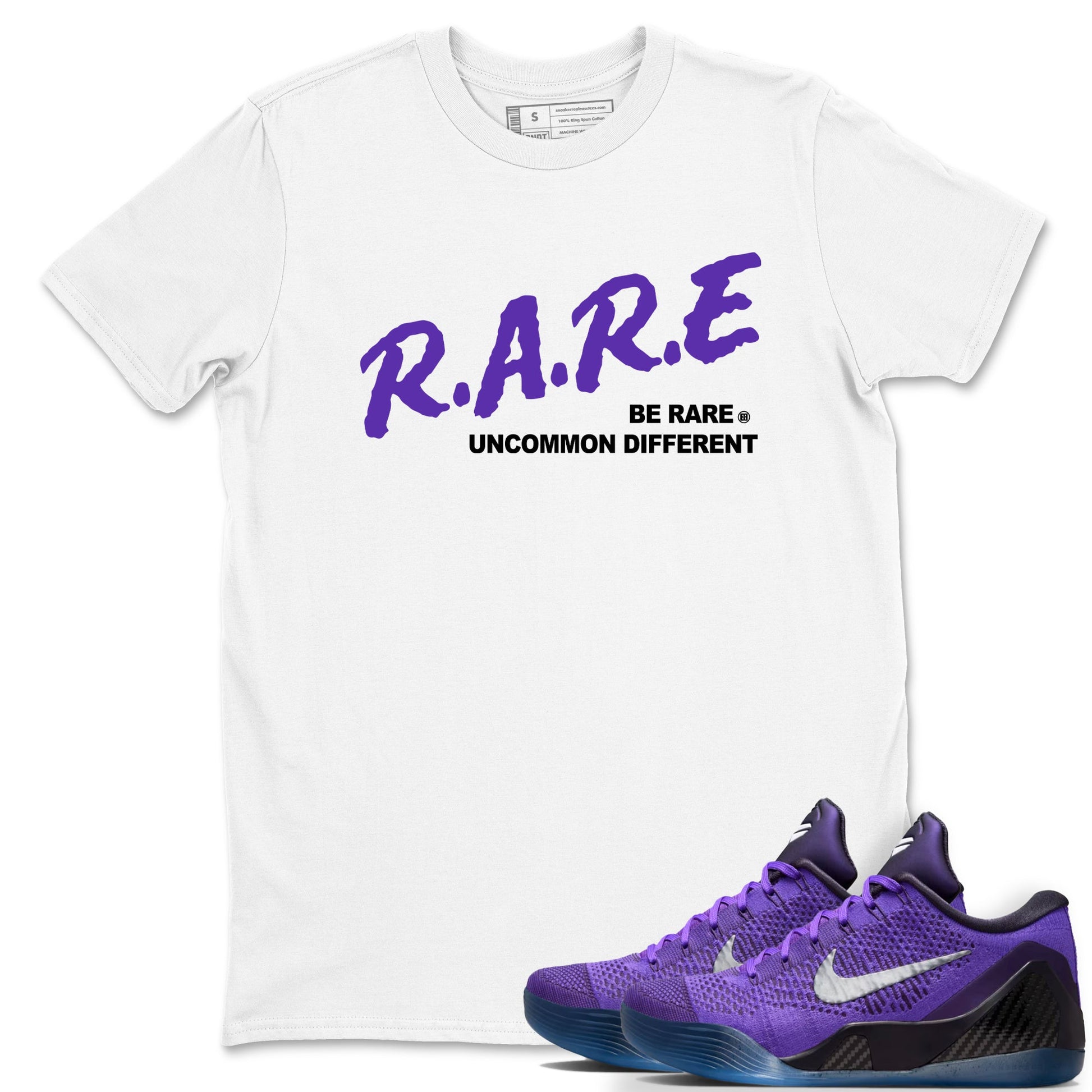 Sneaker Threads – Sneaker Tees To Match Nike KB 9 Hyper Grape – Be Rare Uncommon Different Graphic Tee White 1. Perfect for Jordan releases 2025 colorways. Perfect for purple basketball sneaker releases and legacy-inspired colorways for 2025 hoopers.