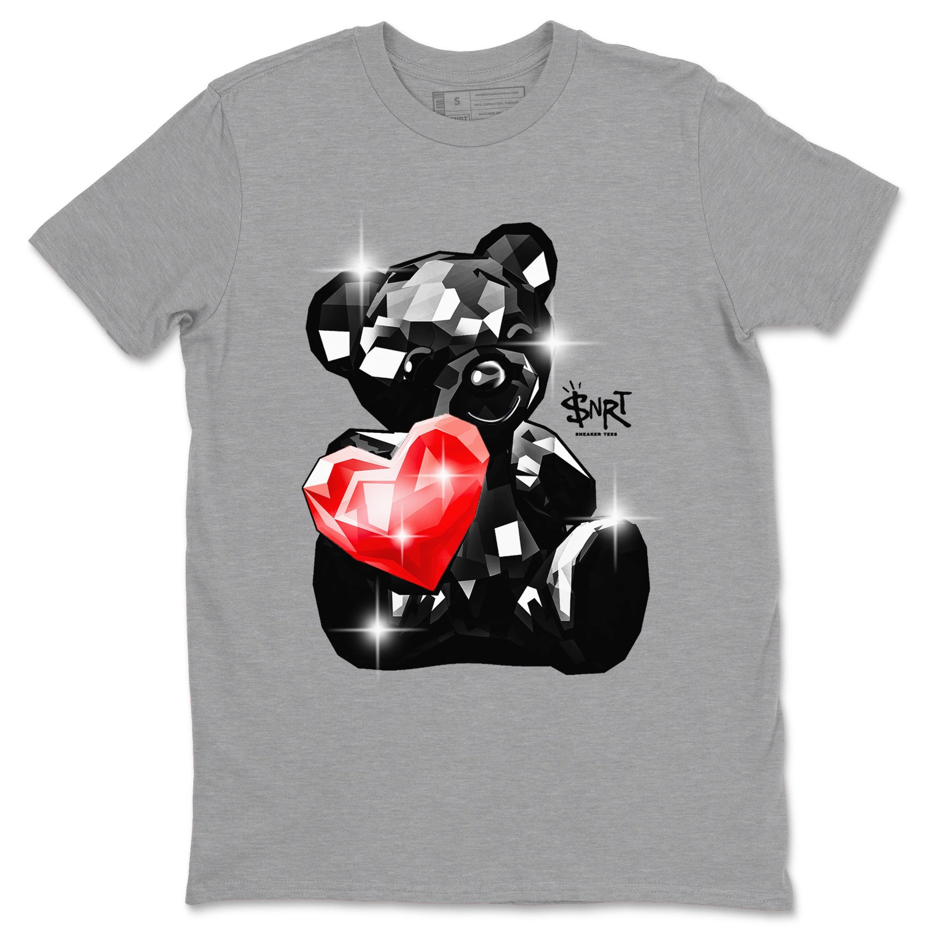 1s Black Toe Reimagined shirts to match jordans Bear Germs sneaker match tees Air Jordan 1 Black Toe Reimagined match shoes to clothes SNRT Sneaker Tees unisex cotton Heather Grey 2 shirts