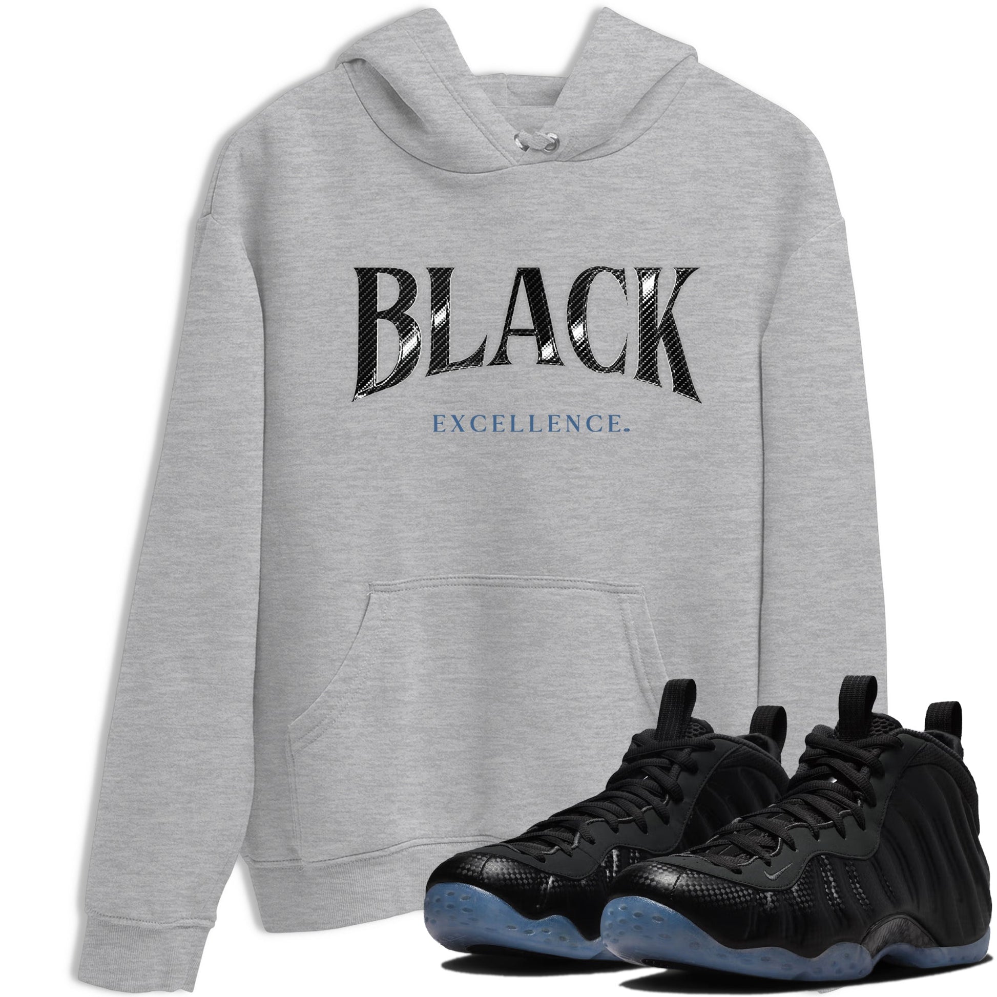 Basketball Graphic Tee – Sneaker Tees To Match Air Foamposite One Carbon Fiber – Black Excellence Graphic Tee Heather Grey 1. Perfect for Foamposite releases 2025 colorways.