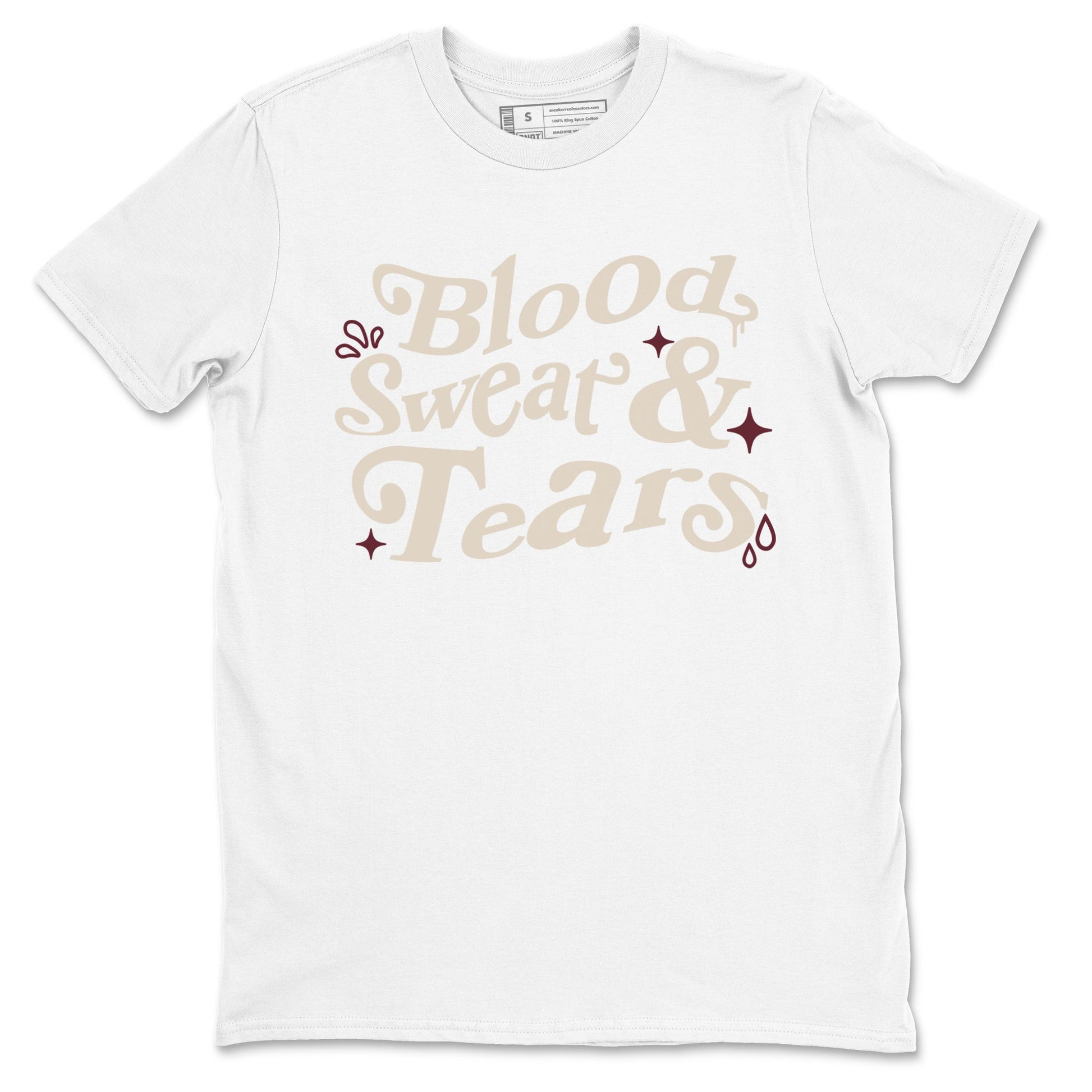 4s A Ma Maniere x Fossil Stone shirts to match jordans Blood Sweat Tears sneaker match tees Air Jordan 4 A Ma Maniere x Fossil Stone match shoes to clothes SNRT Sneaker Tees unisex cotton White 2 shirts