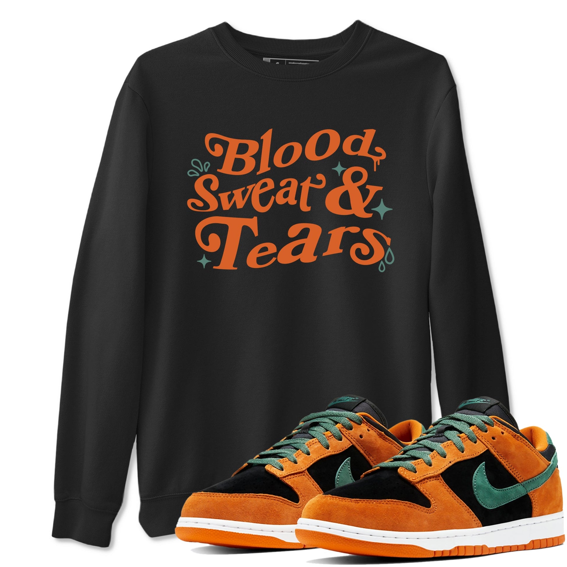 Dunk Low Ceramic shirts to match jordans Blood Sweat Tears sneaker match tees Dunk Ceramic match shoes to clothes SNRT Sneaker Tees unisex cotton Black 1 shirts