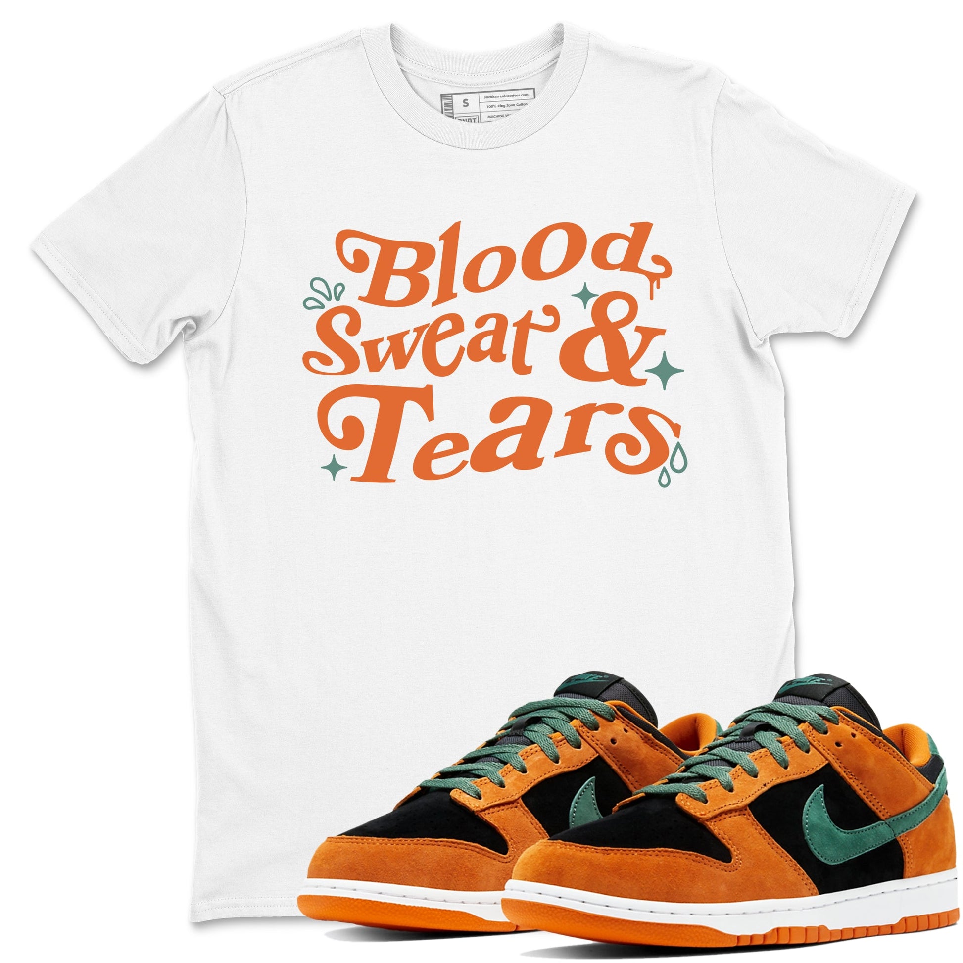 Dunk Low Ceramic shirts to match jordans Blood Sweat Tears sneaker match tees Dunk Ceramic match shoes to clothes SNRT Sneaker Tees unisex cotton White 1 shirts