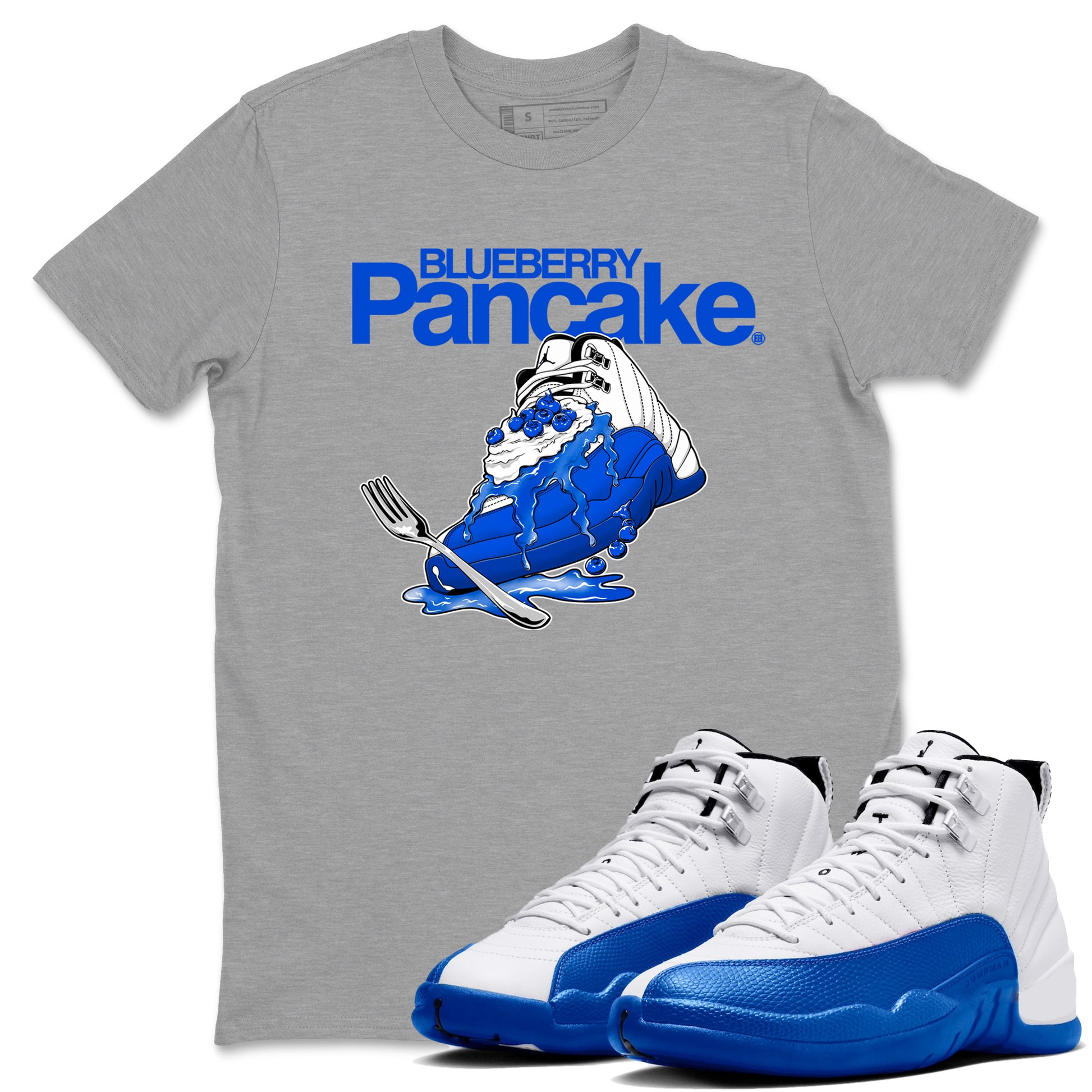Blueberry Pancake SNRT Sneaker Tees - Air Jordan 12 Blueberry - SNRT Sneaker T-shirts