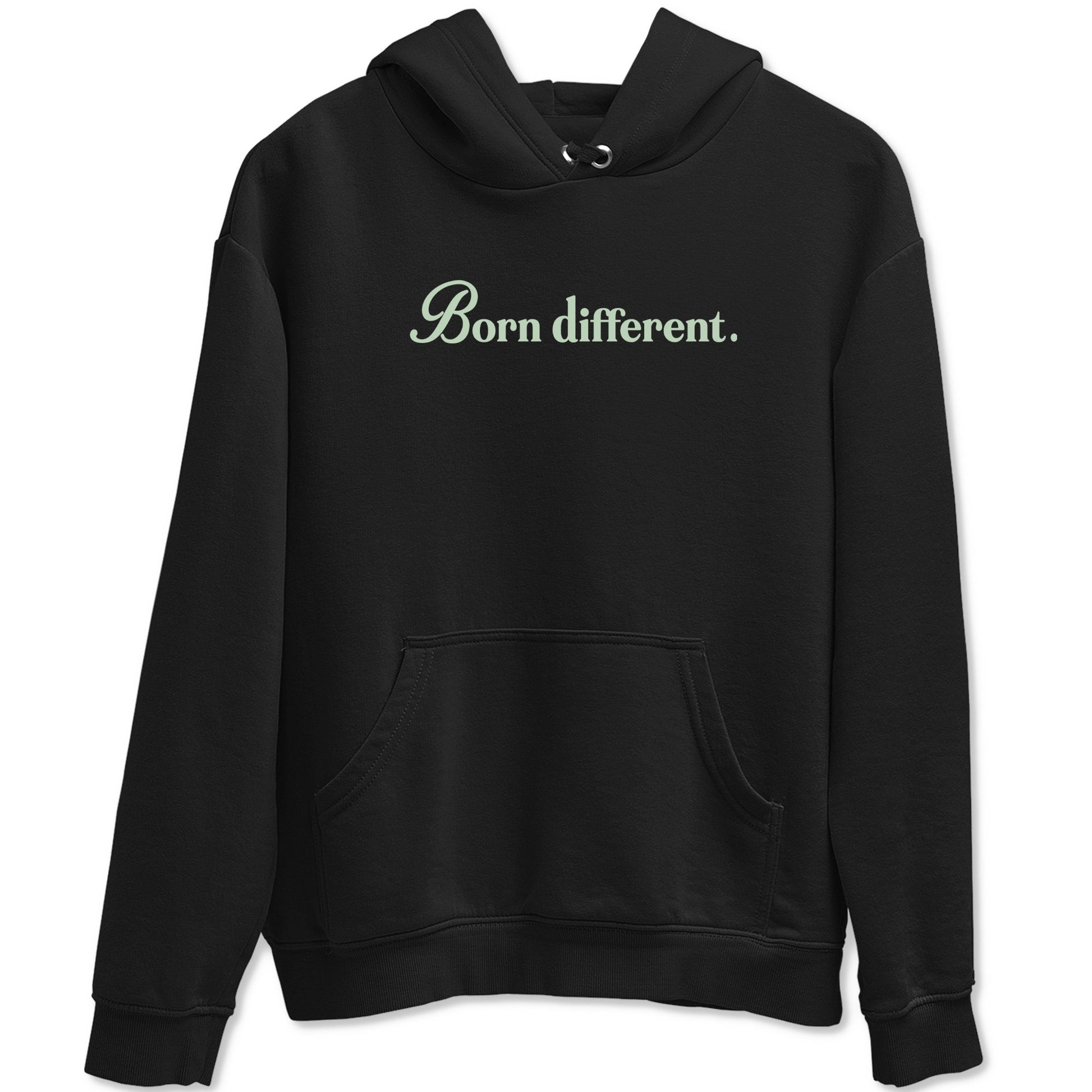 4s seafoam t-shirts to match jordans Born Different sneaker match tees Air Jordan 4 Abundance graphic tee for sneakerheads SNRT Sneaker Tees unisex cotton Black 2 shirts