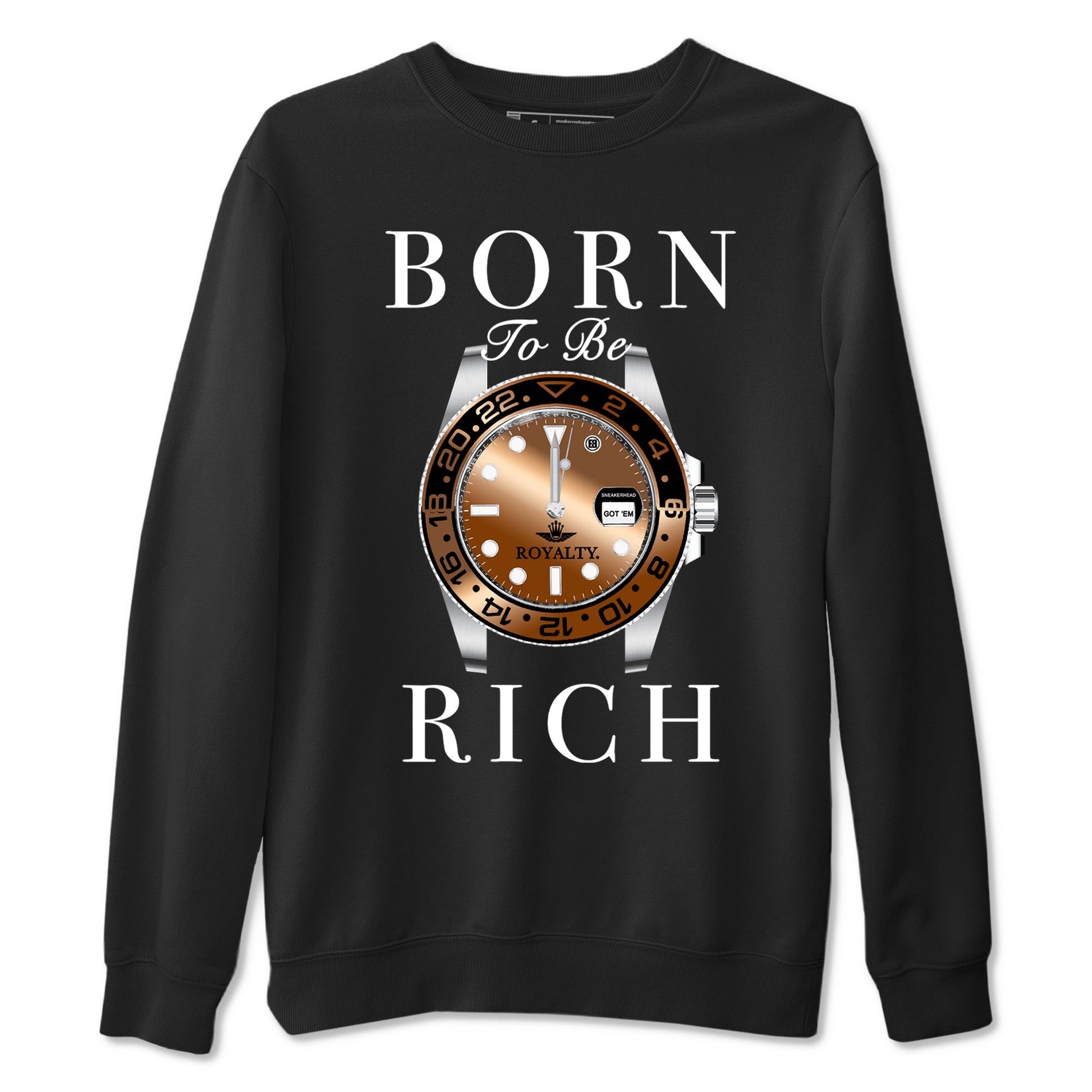 Foams One Metallic Copper shirts to match jordans Born To Be Rich sneaker match tees Air Foamposite One Metallic Copper match shoes to clothes SNRT Sneaker Tees unisex cotton Black 2 shirts