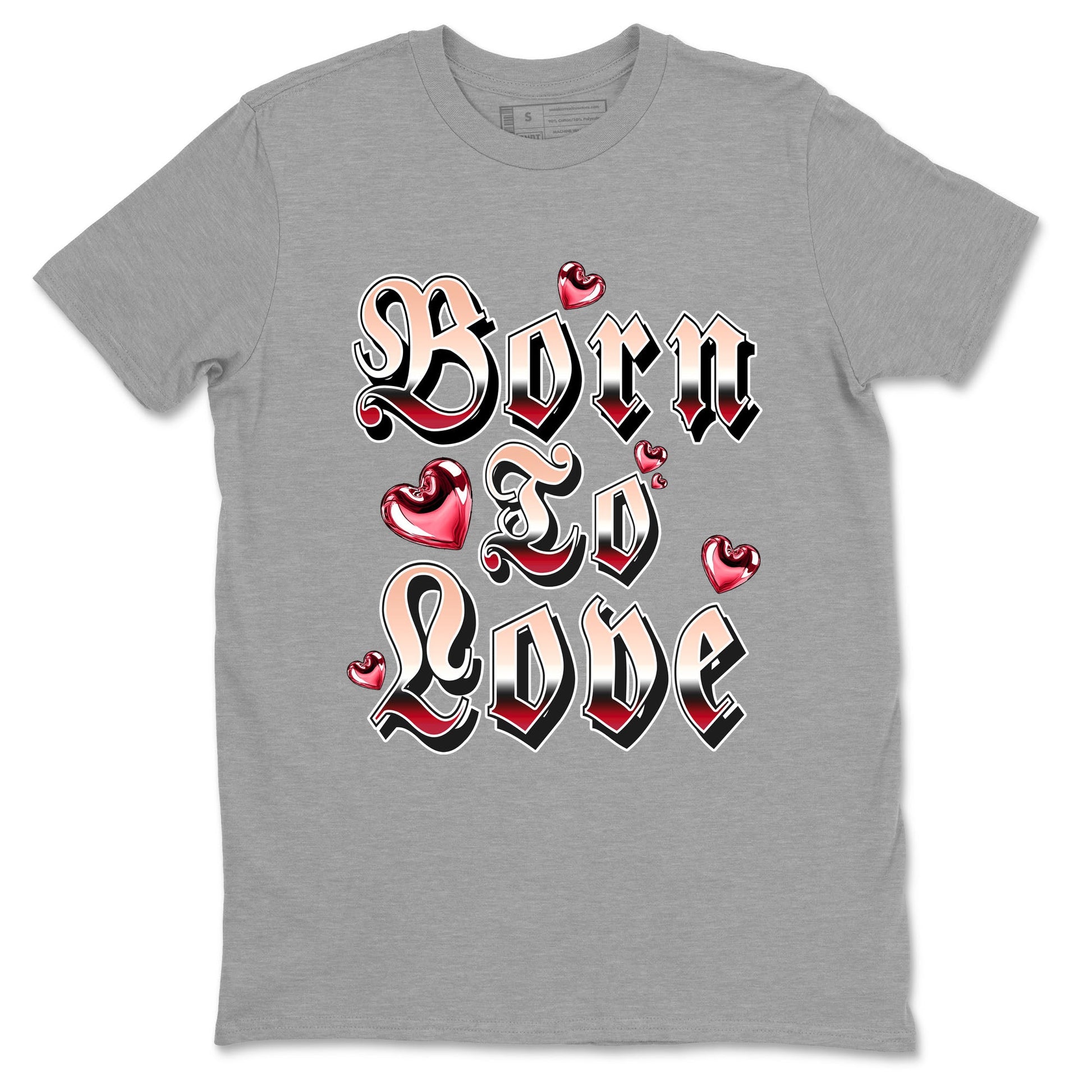 3s Valentines Day shirts to match jordans Born To Love best t shirts to wear with jordans Air Jordan 3 Valentines Day match shoes to clothes SNRT Sneaker Tees unisex cotton Heather Grey 2 shirts