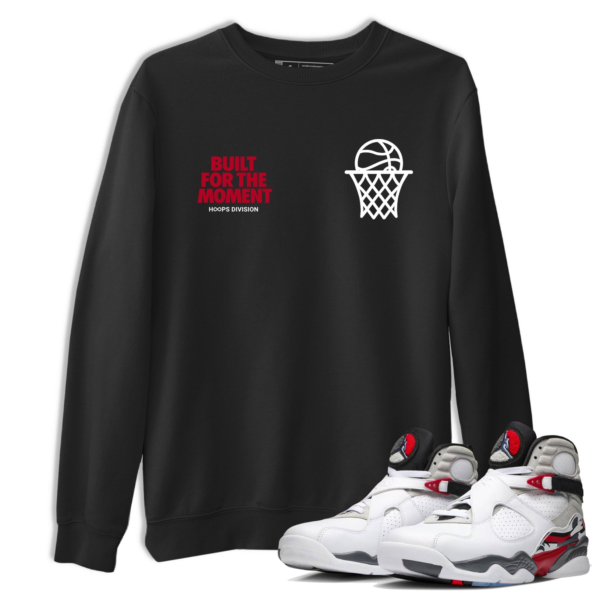 Sneaker Threads – Sneaker Tees To Match Air Jordan 8 Bunny – Built For The Moment Graphic Tee Black 1. Perfect for Jordan releases 2025 colorways.