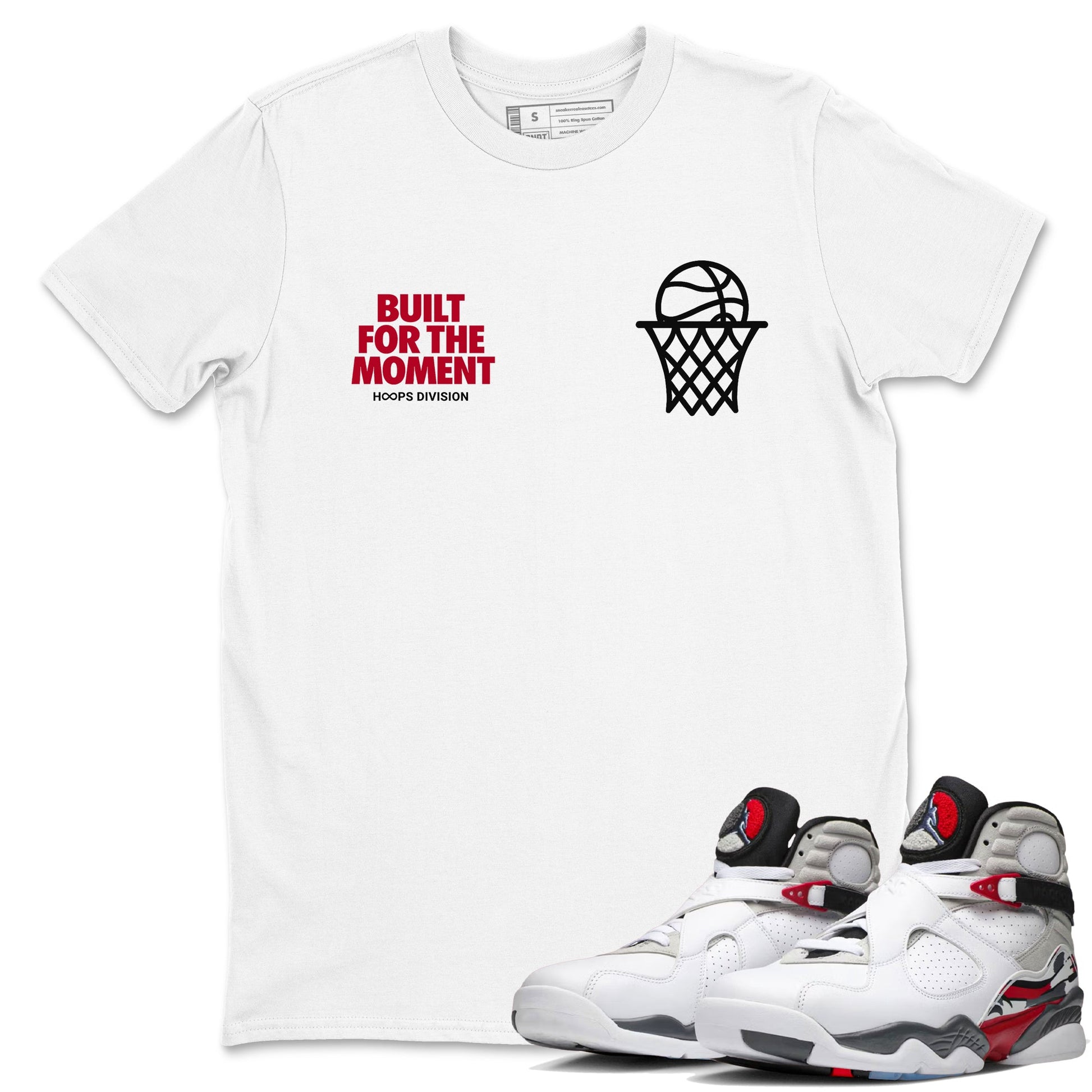 Sneaker Threads – Sneaker Tees To Match Air Jordan 8 Bunny – Built For The Moment Graphic Tee White 1. Perfect for Jordan releases 2025 colorways.
