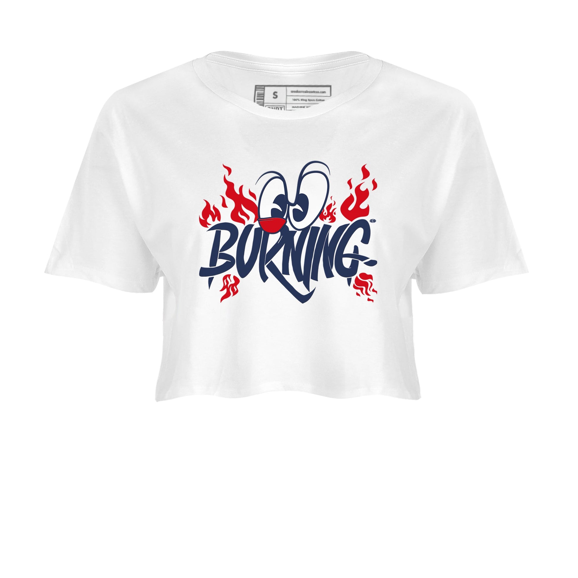 6s White And Midnight Navy shirts to match jordans Burning sneaker match tees Air Jordan 6 White And Midnight Navy SNRT Sneaker Release Tees unisex cotton White 2 Crop Shirts