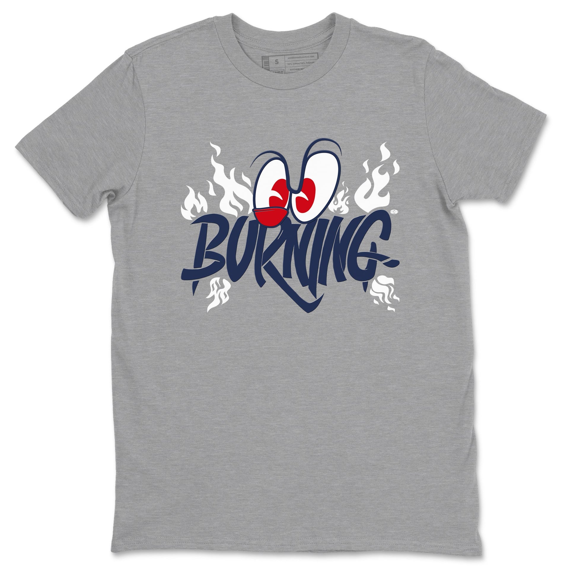6s White And Midnight Navy shirts to match jordans Burning sneaker match tees Air Jordan 6 White And Midnight Navy SNRT Sneaker Release Tees unisex cotton Heather Grey 2 crew neck shirts