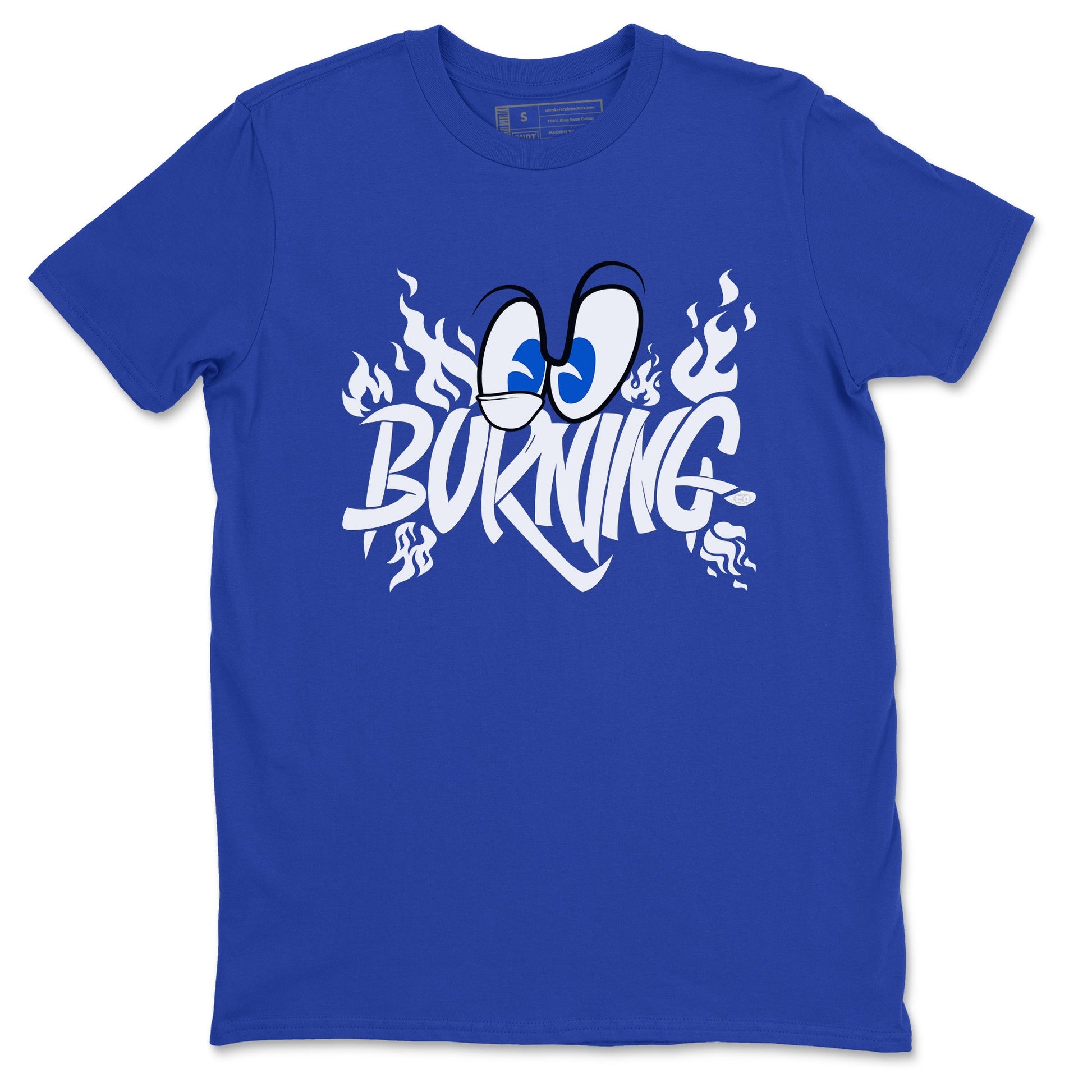 Yeezy Slide Azure shirts to match jordans Burning sneaker match tees Yeezy Slide Azure SNRT Sneaker Tees streetwear brand Royal Blue 2 unisex cotton tee