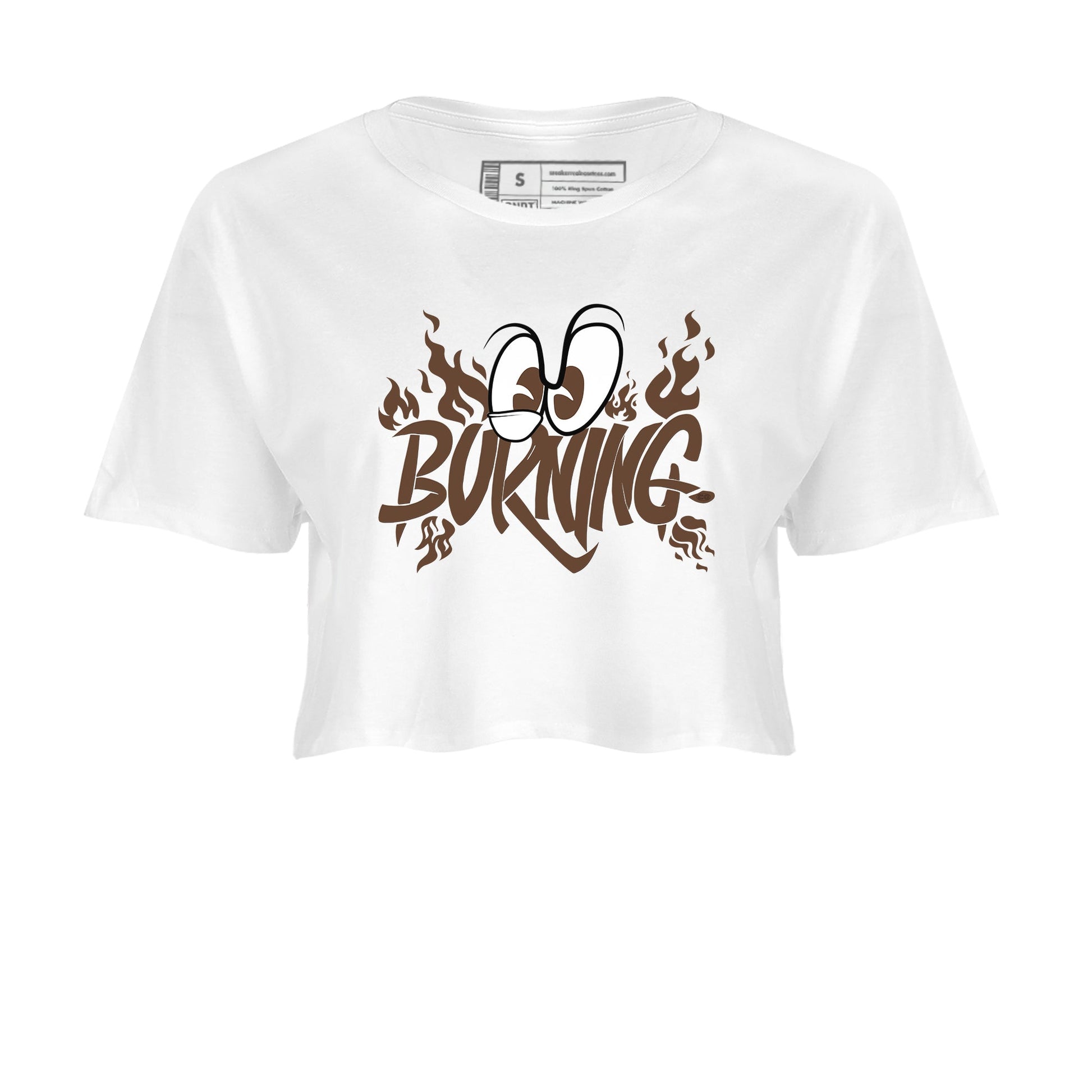 Yeezy Slide Flax shirts to match jordans Burning sneaker match tees Yeezy Slide Flax SNRT Sneaker Tees streetwear brand White 2 crop tee