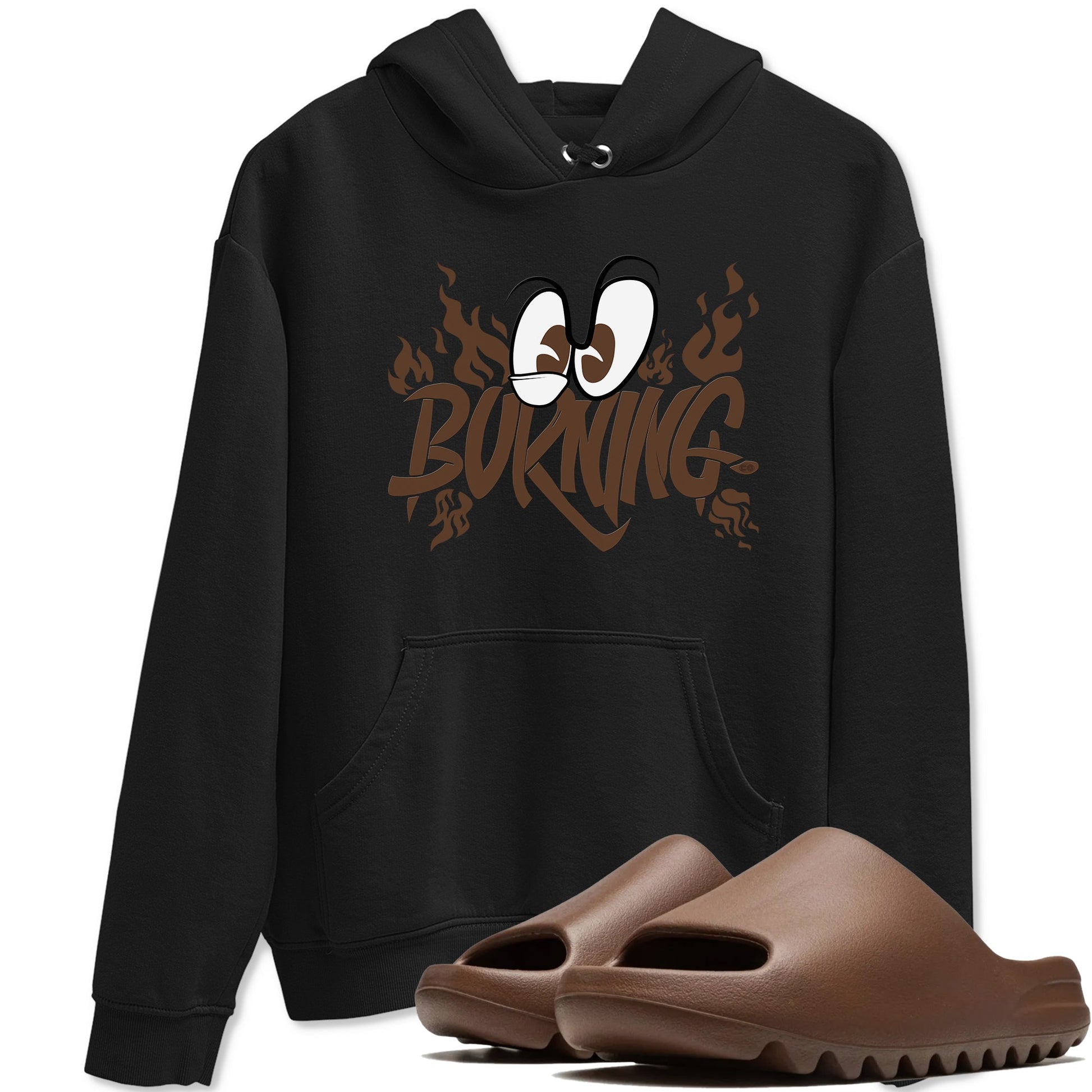 Yeezy Slide Flax shirts to match jordans Burning sneaker match tees Yeezy Slide Flax SNRT Sneaker Tees streetwear brand Black 1 unisex cotton tee