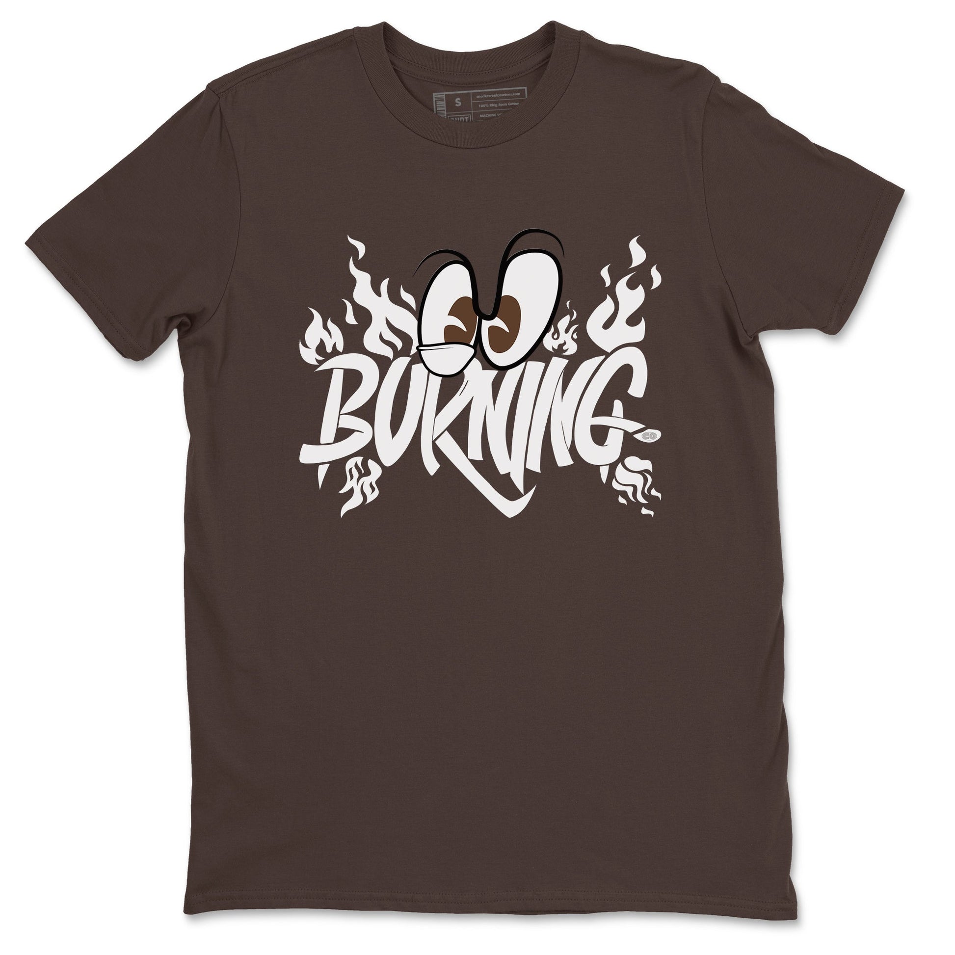 Yeezy Slide Flax shirts to match jordans Burning sneaker match tees Yeezy Slide Flax SNRT Sneaker Tees streetwear brand Dark Chocolate 2 unisex cotton tee