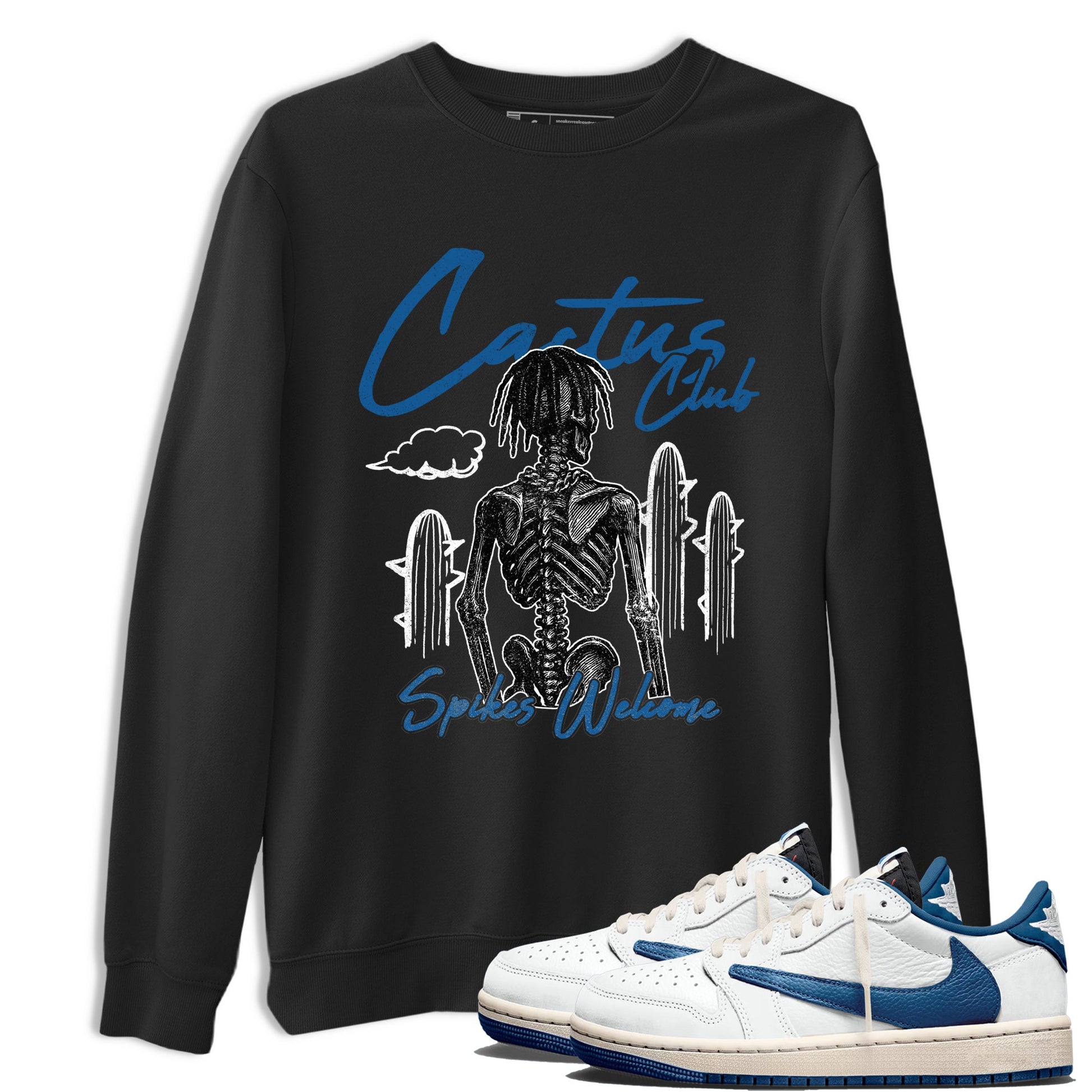 Sneaker match tees – Sneaker Tees To Match Air Jordan 1 Travis Scott Fragment Shoes – Cactus Club Tee Black 1
