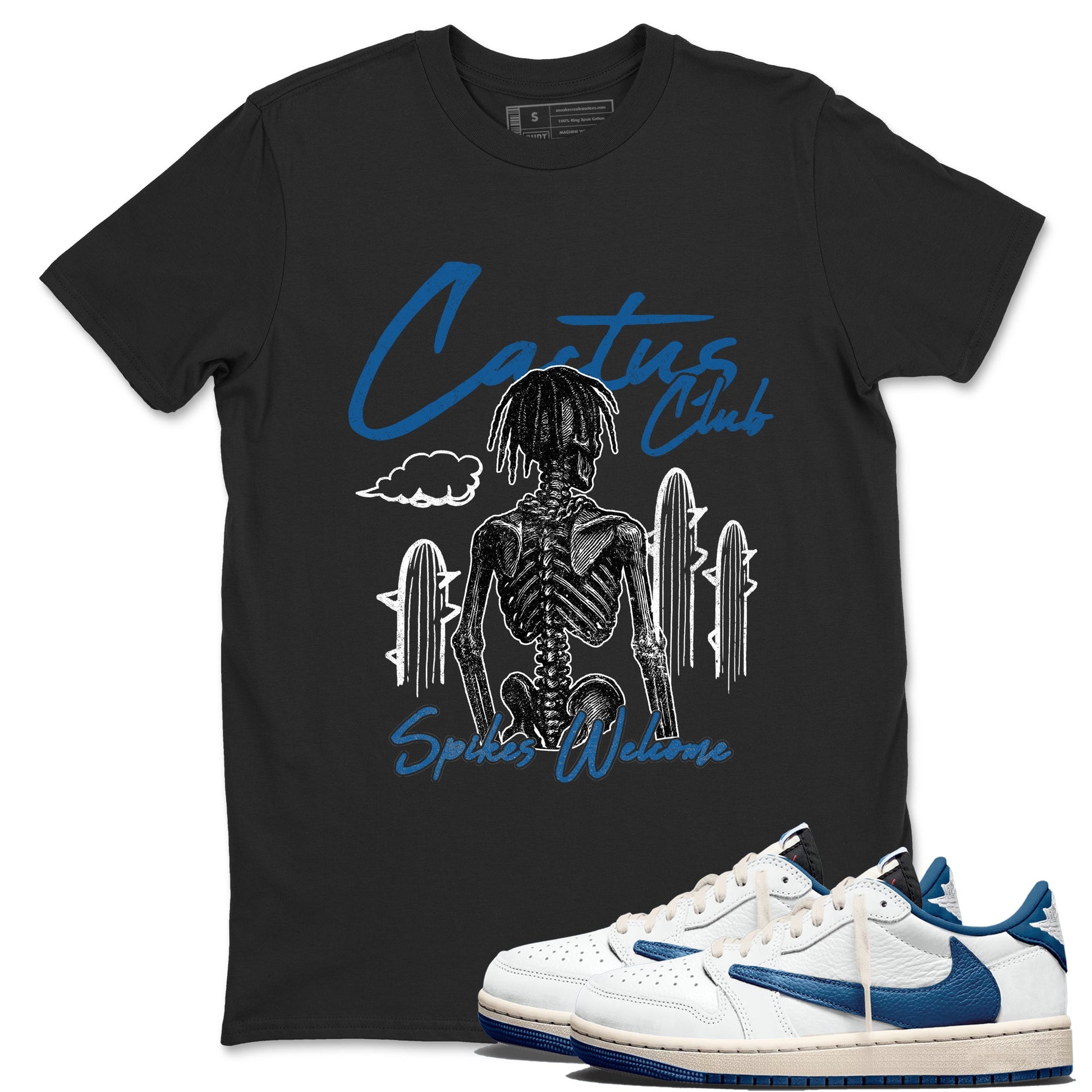 Sneaker match tees – Sneaker Tees To Match Air Jordan 1 Travis Scott Fragment Shoes – Cactus Club Tee Black 1
