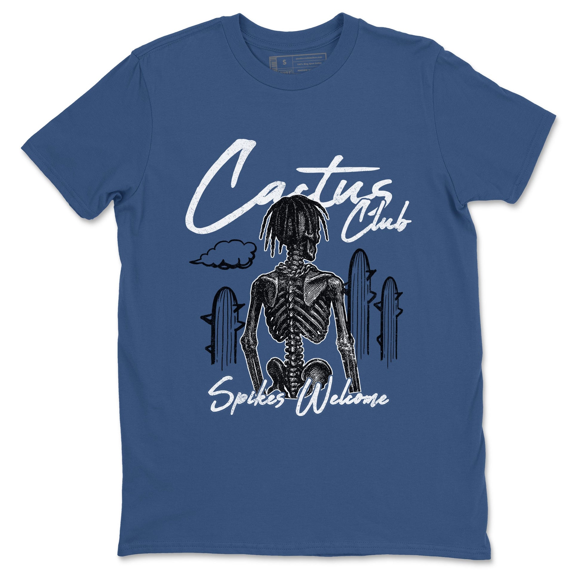 Sneaker match tees – Sneaker Tees To Match Air Jordan 1 Travis Scott Fragment Shoes – Cactus Club Tee Denim Blue 2