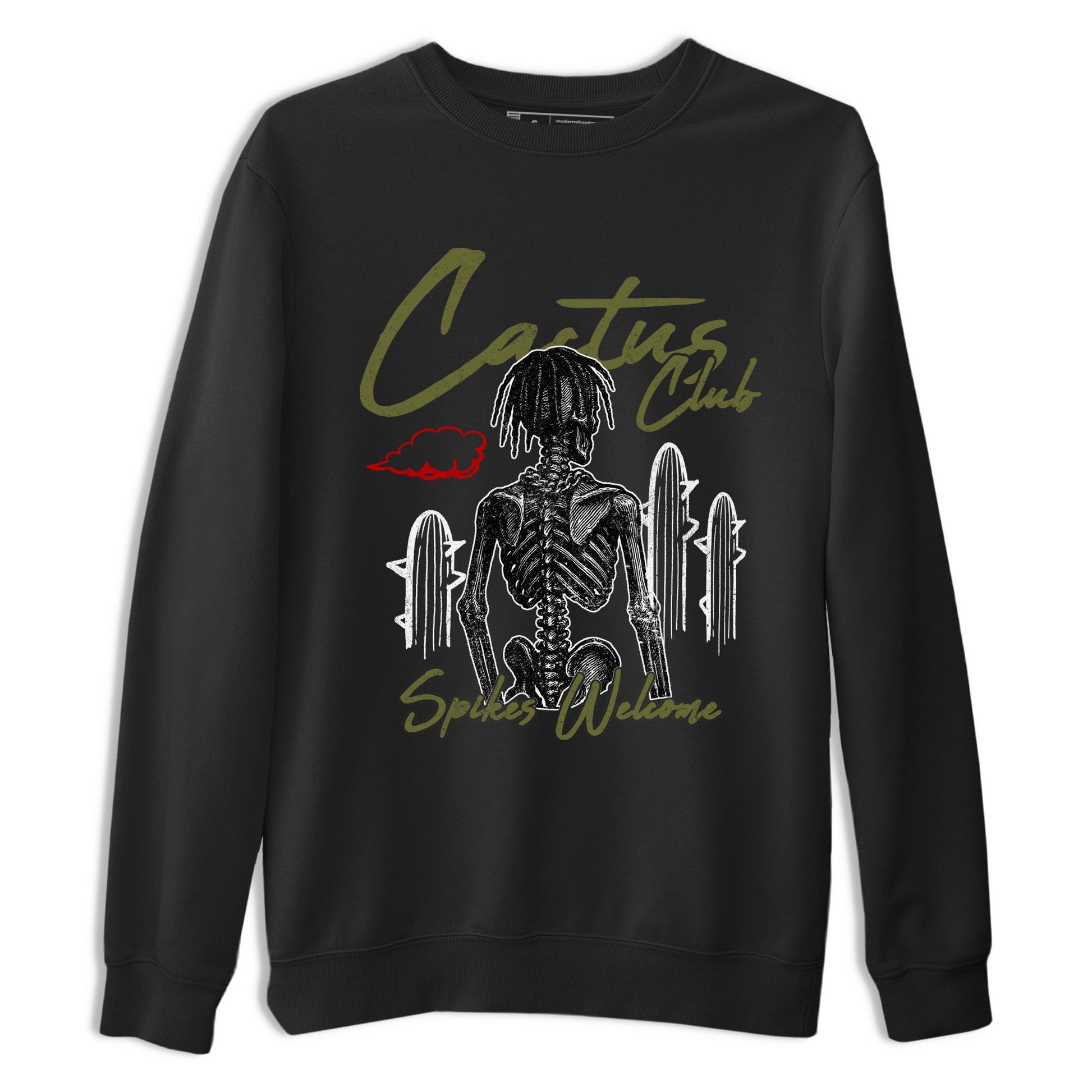 Sneaker match tees – Sneaker Tees To Match Air Jordan 1 Travis Scott Medium Olive Shoes – Cactus Club Tee Black 2