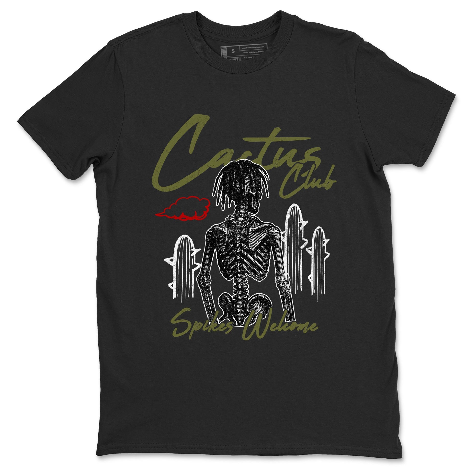 Sneaker match tees – Sneaker Tees To Match Air Jordan 1 Travis Scott Medium Olive Shoes – Cactus Club Tee Black 2