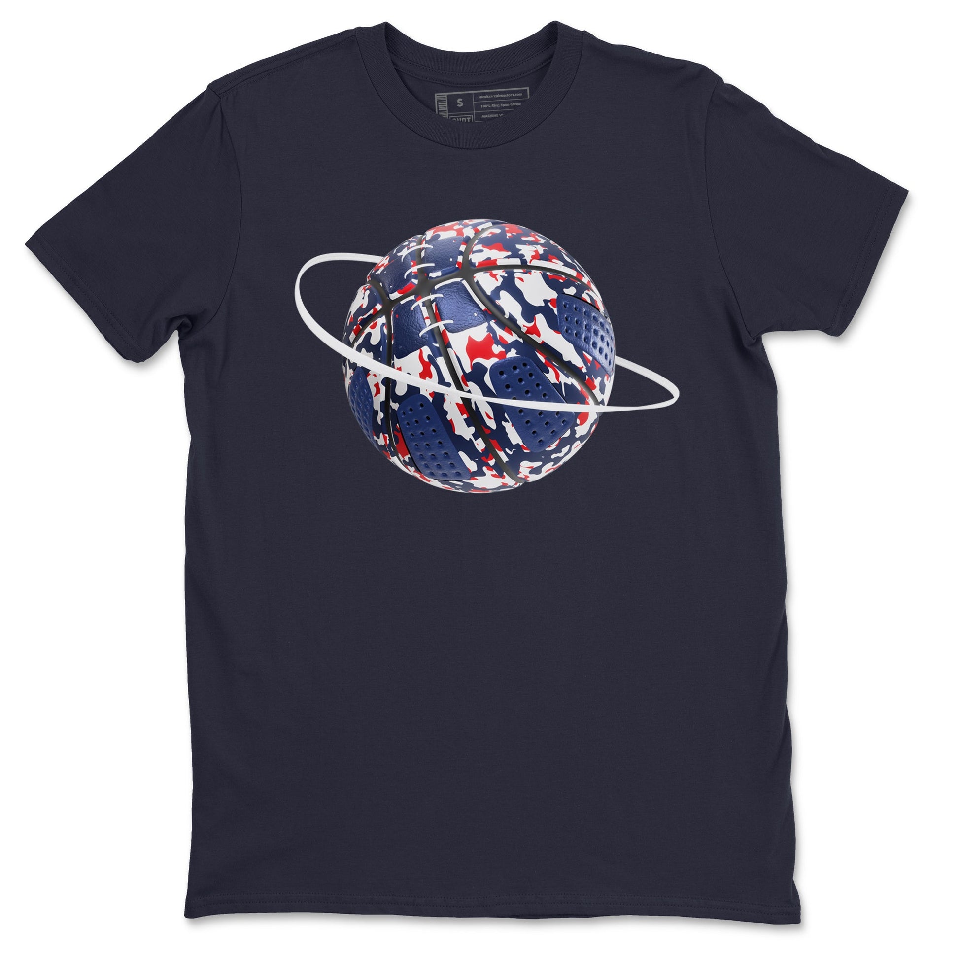 6s White And Midnight Navy shirts to match jordans Camo Basketball Planet sneaker match tees Air Jordan 6 White And Midnight Navy SNRT Sneaker Tees streetwear brand Navy 2 unisex cotton tee