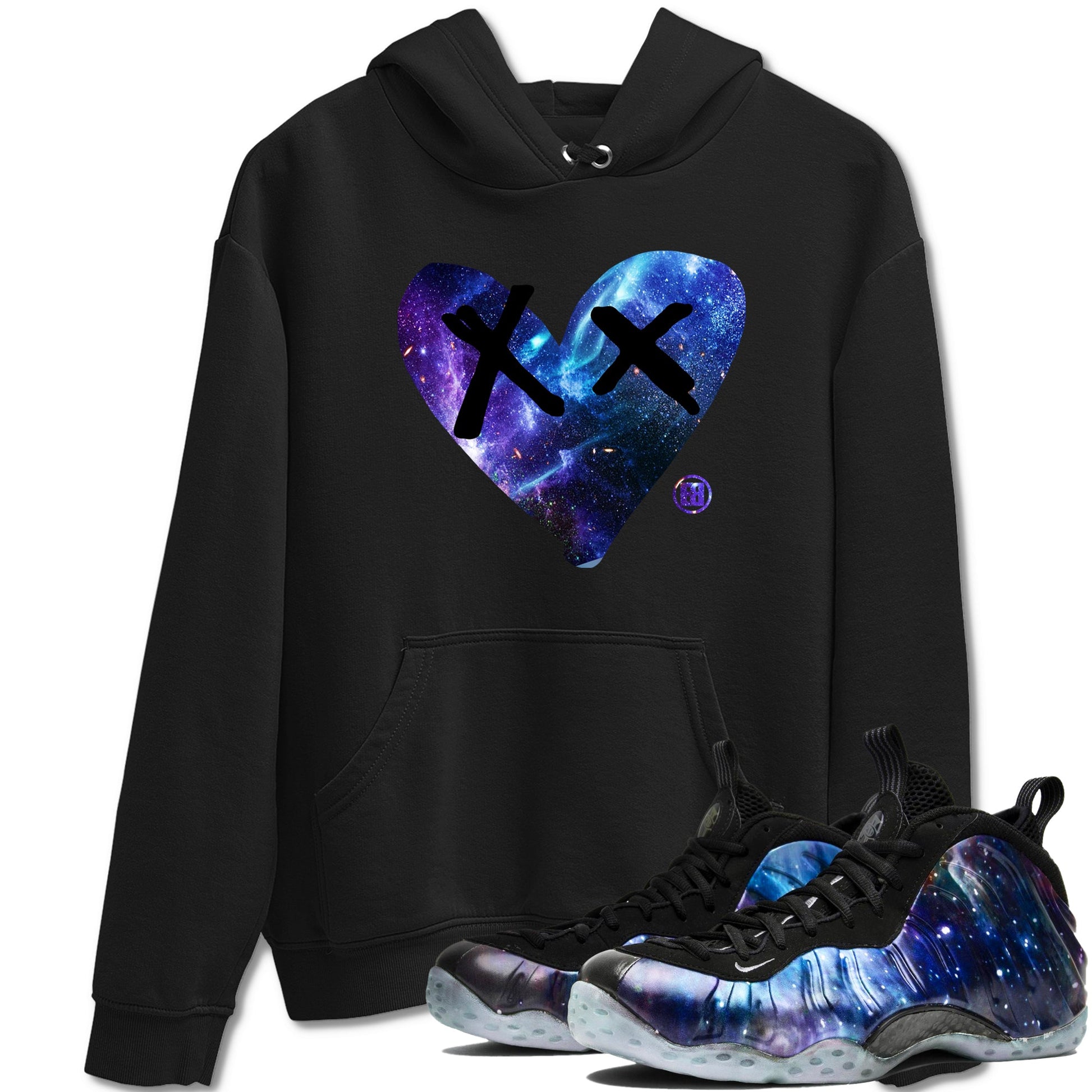Foams One Galaxy shirts to match jordans Camo Heart sneaker match tees Air Foamposite One Galaxy match shoes to clothes SNRT Sneaker Tees unisex cotton Black 1 shirts