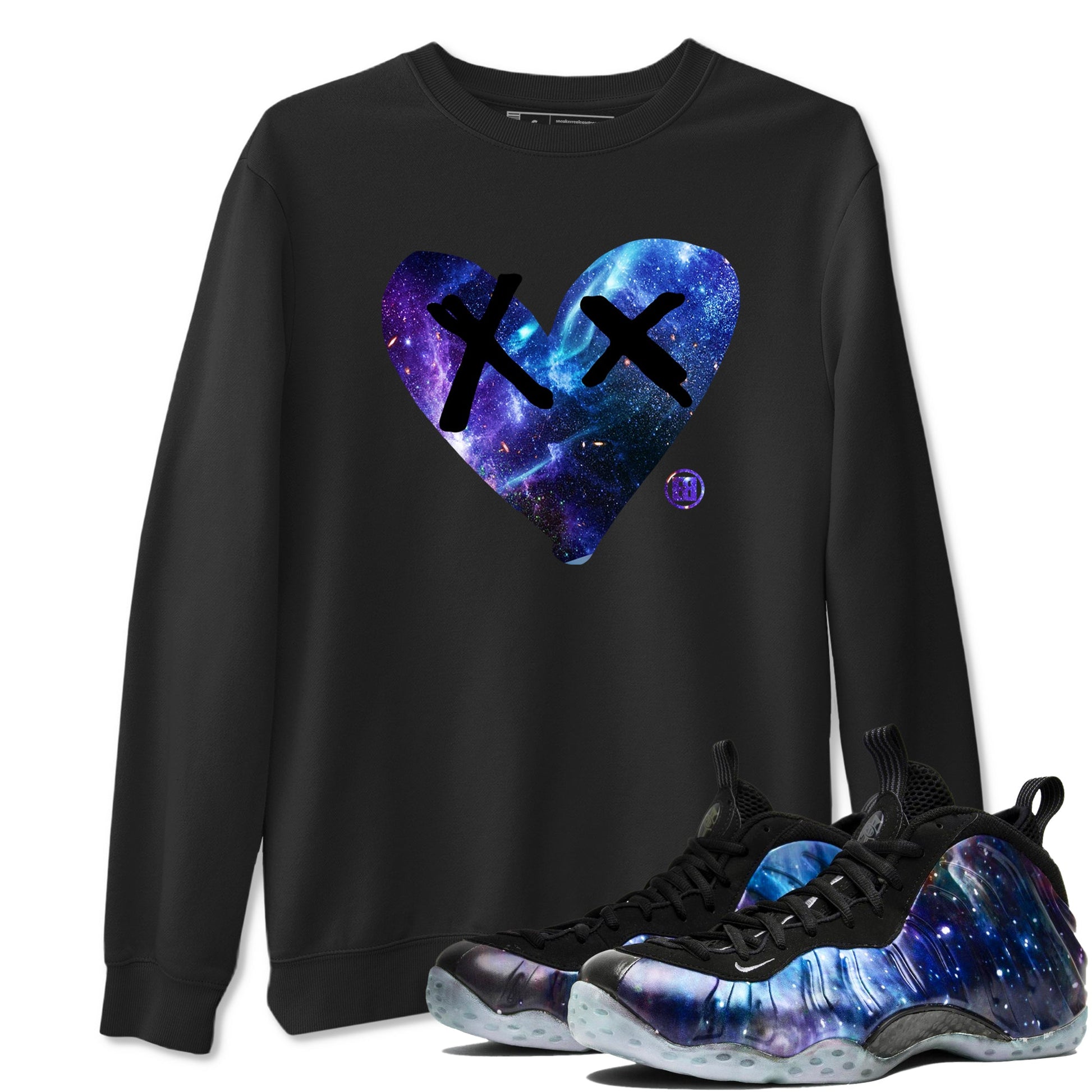 Foams One Galaxy shirts to match jordans Camo Heart sneaker match tees Air Foamposite One Galaxy match shoes to clothes SNRT Sneaker Tees unisex cotton Black 1 shirts