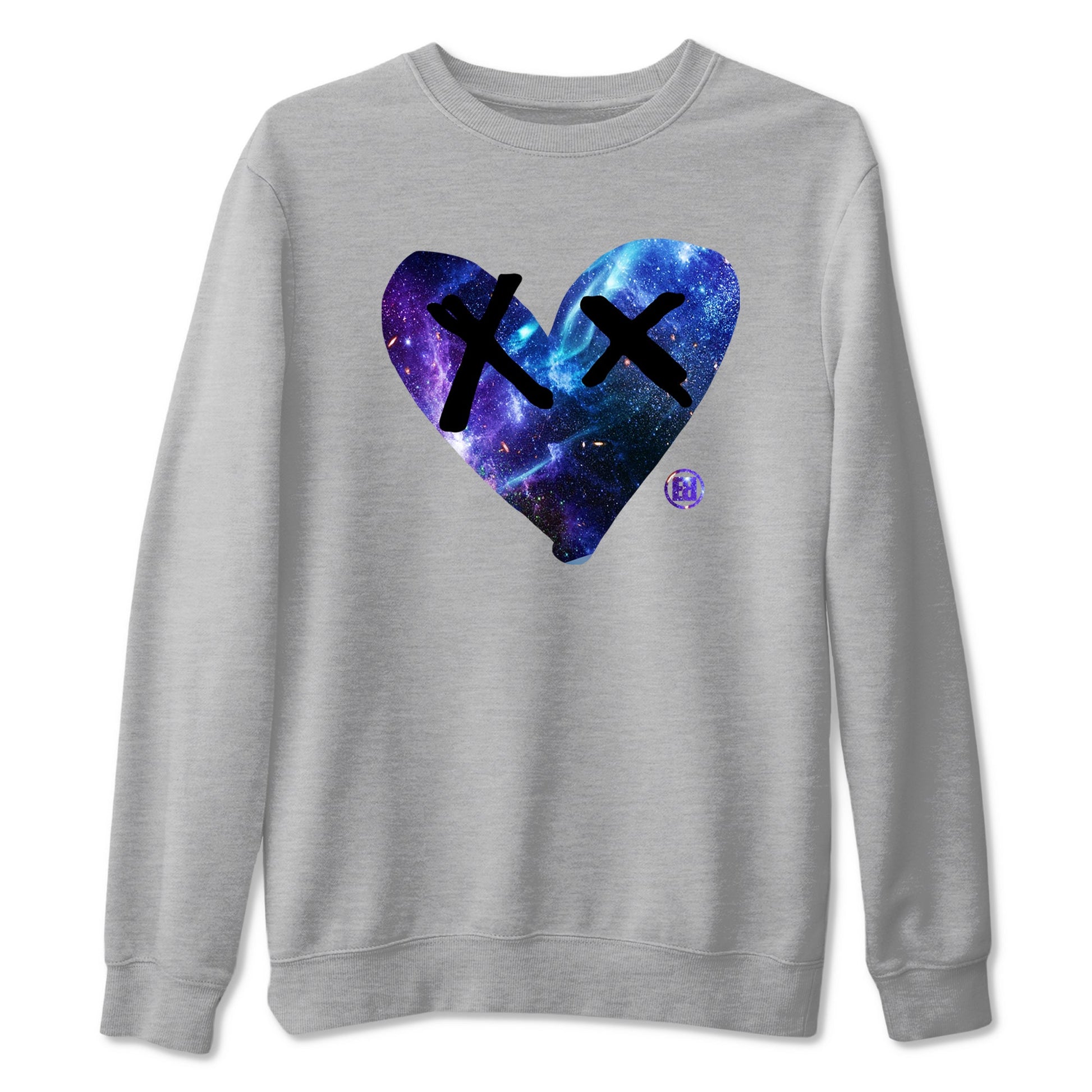 Foams One Galaxy shirts to match jordans Camo Heart sneaker match tees Air Foamposite One Galaxy match shoes to clothes SNRT Sneaker Tees unisex cotton Heather Grey 2 shirts