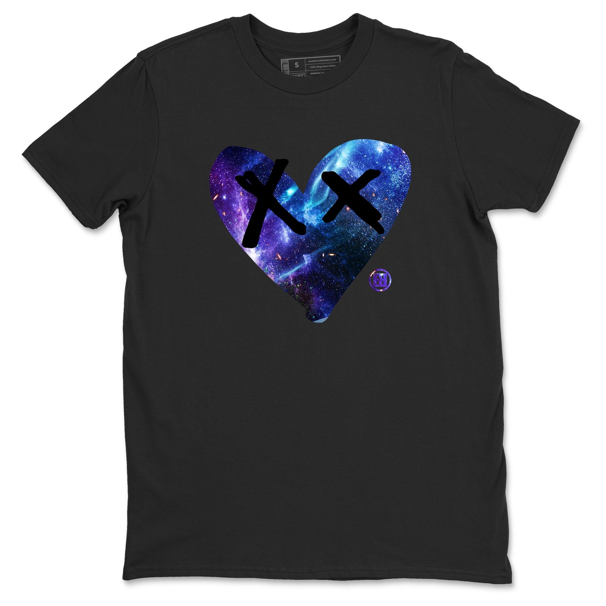 Foams One Galaxy shirts to match jordans Camo Heart sneaker match tees Air Foamposite One Galaxy match shoes to clothes SNRT Sneaker Tees unisex cotton Black 2 shirts