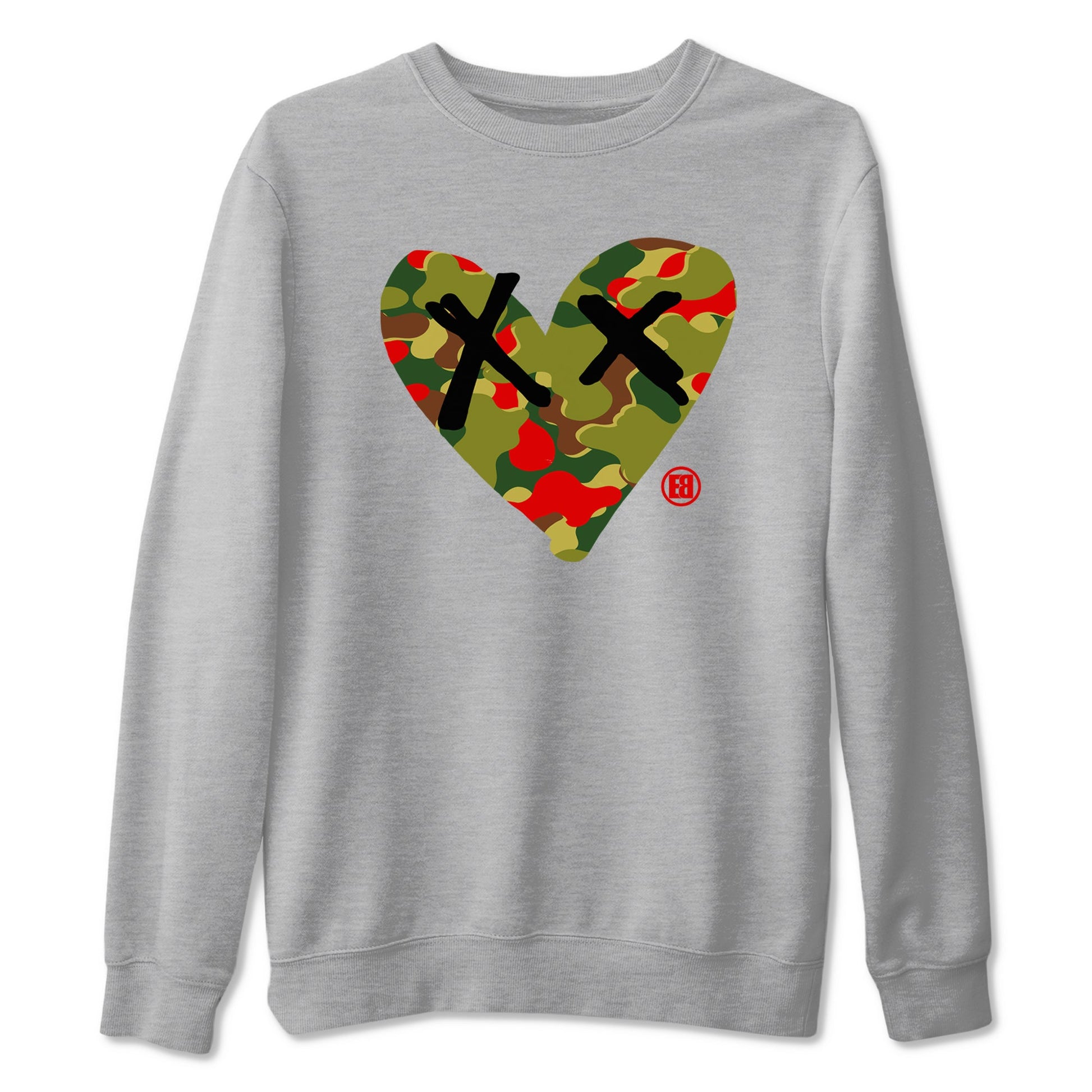 Air Max 90 Reverse Duck Camo shirts to match jordans Camo Heart best t shirts to wear with jordans Air Max 90 Reverse Duck Camo match shoes to clothes SNRT Sneaker Tees unisex cotton Heather Grey 2 shirts