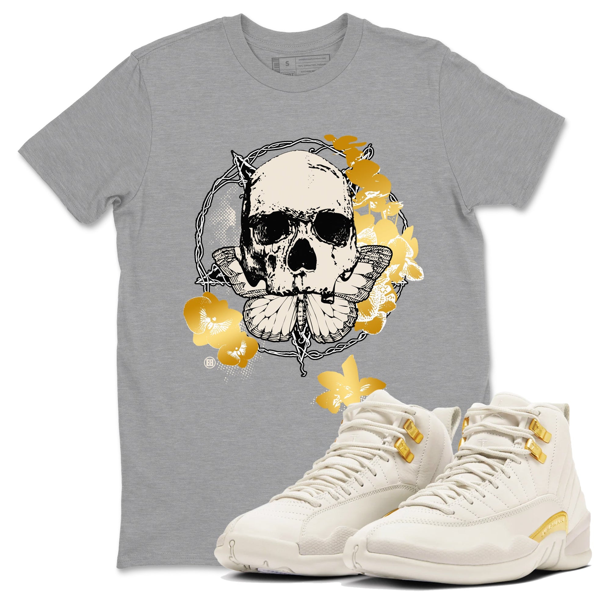 12s Phantom shirts to match jordans Carpe Diem Skull sneaker match tees Air Jordan 12 WMNS Phantom match shoes to clothes SNRT Sneaker Tees unisex cotton Heather Grey 1 shirts