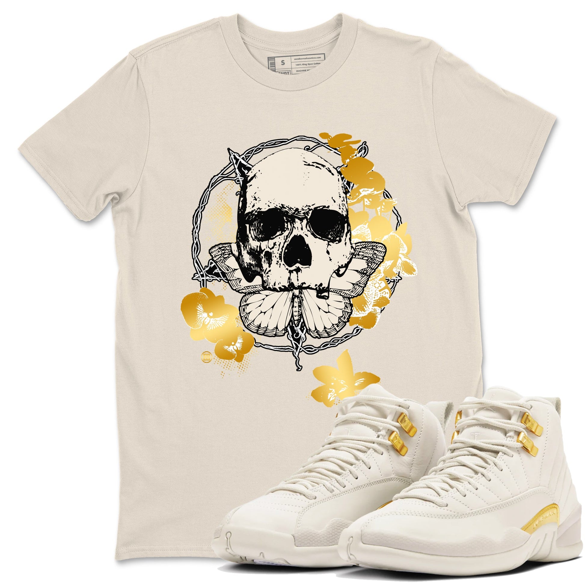 12s Phantom shirts to match jordans Carpe Diem Skull sneaker match tees Air Jordan 12 WMNS Phantom match shoes to clothes SNRT Sneaker Tees unisex cotton Natural 1 shirts