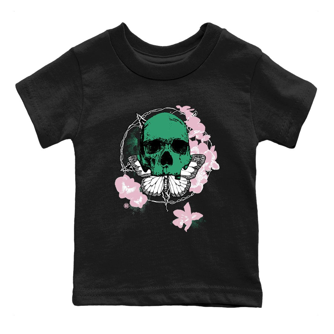 Dunk Medium Soft Pink Malachite t shirts to match sneakers Carpe Diem Skull sneaker match tees Dunk Medium Soft Pink Malachite shirt SNRT Sneaker Tees Youth Baby Black 2 tee