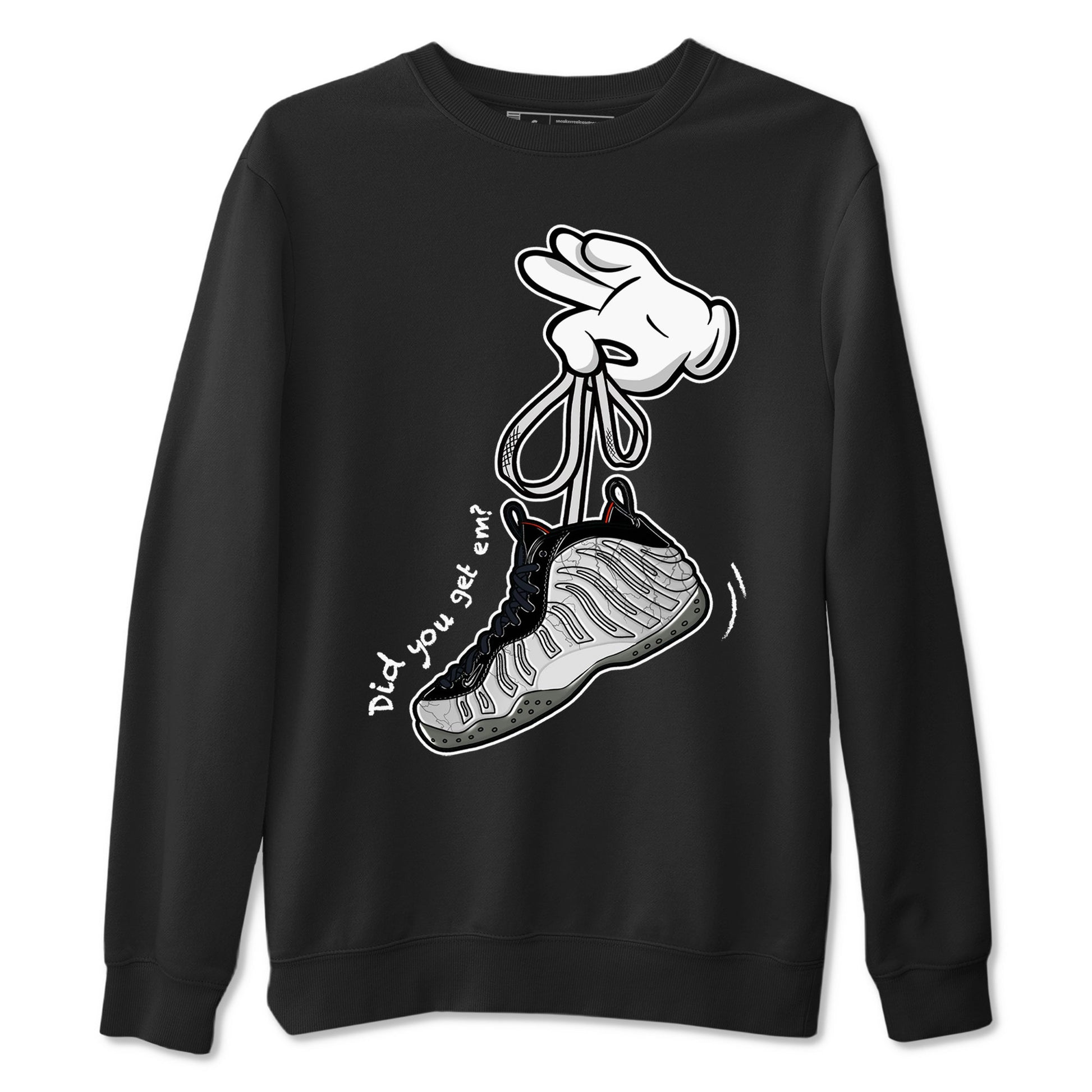 Foams One Jin shirts to match jordans Cartoon Hands sneaker match tees Air Foamposite One Jin match shoes to clothes SNRT Sneaker Tees unisex cotton Black 2 shirts