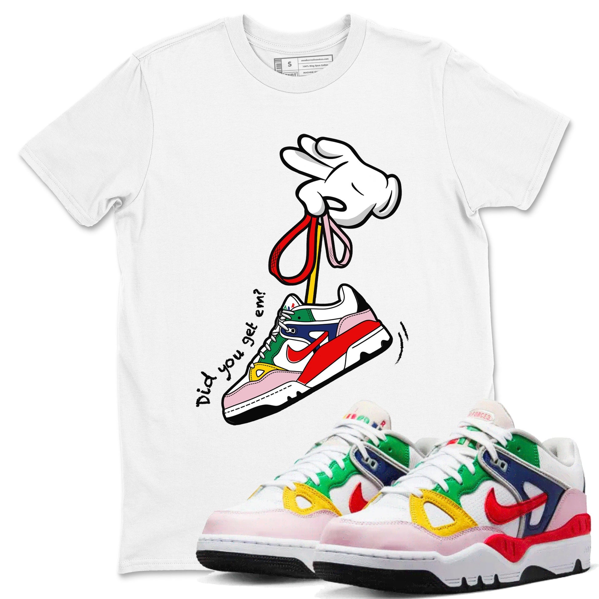 AF 3 Nigo shirtsto match jordans Cartoon Hands sneaker match tees Air Force 3 Low x Nigo Blue Void and Tour Yellow match shoes to clothes SNRT Sneaker Tees unisex cotton White 1 shirts