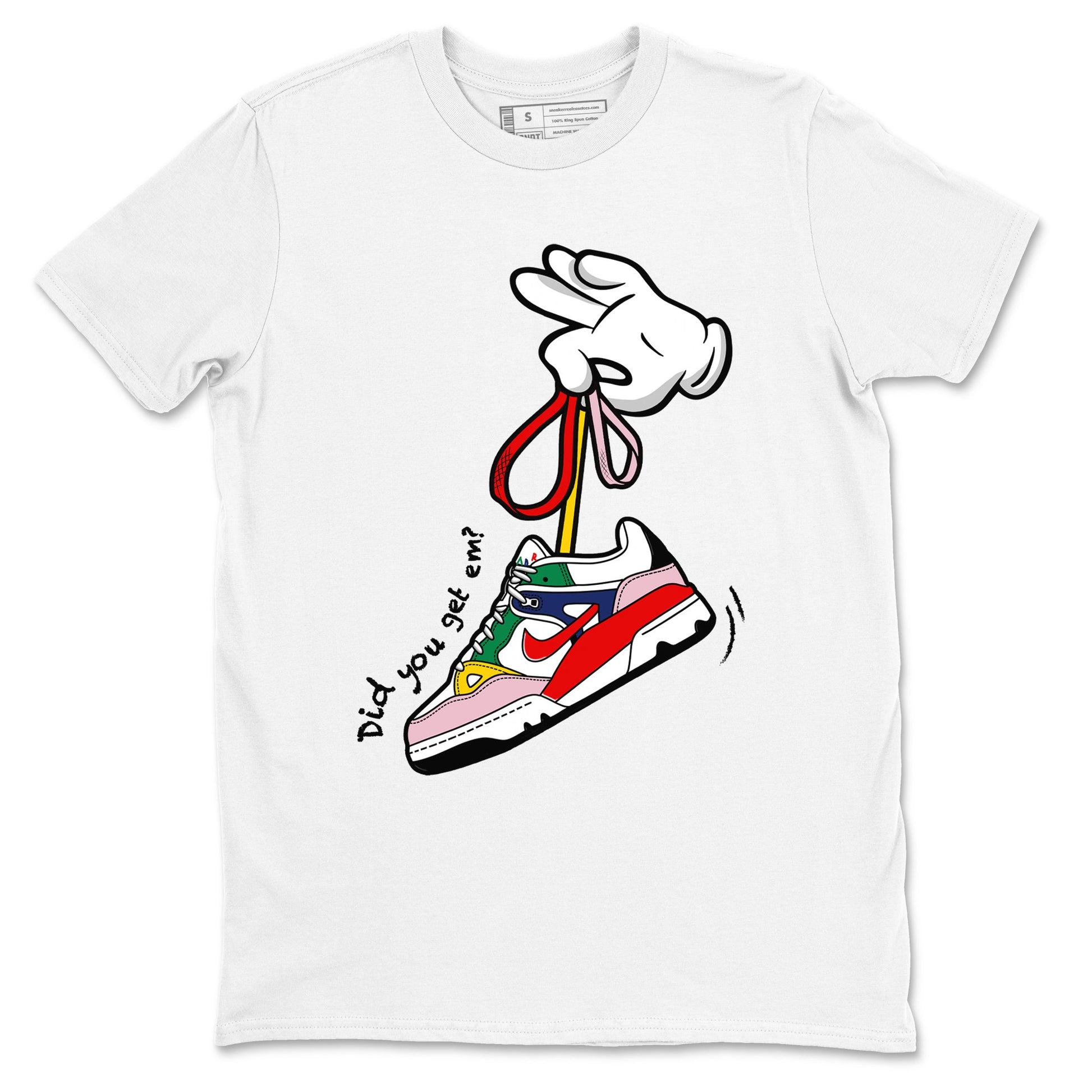 AF 3 Nigo shirtsto match jordans Cartoon Hands sneaker match tees Air Force 3 Low x Nigo Blue Void and Tour Yellow match shoes to clothes SNRT Sneaker Tees unisex cotton White 2 shirts