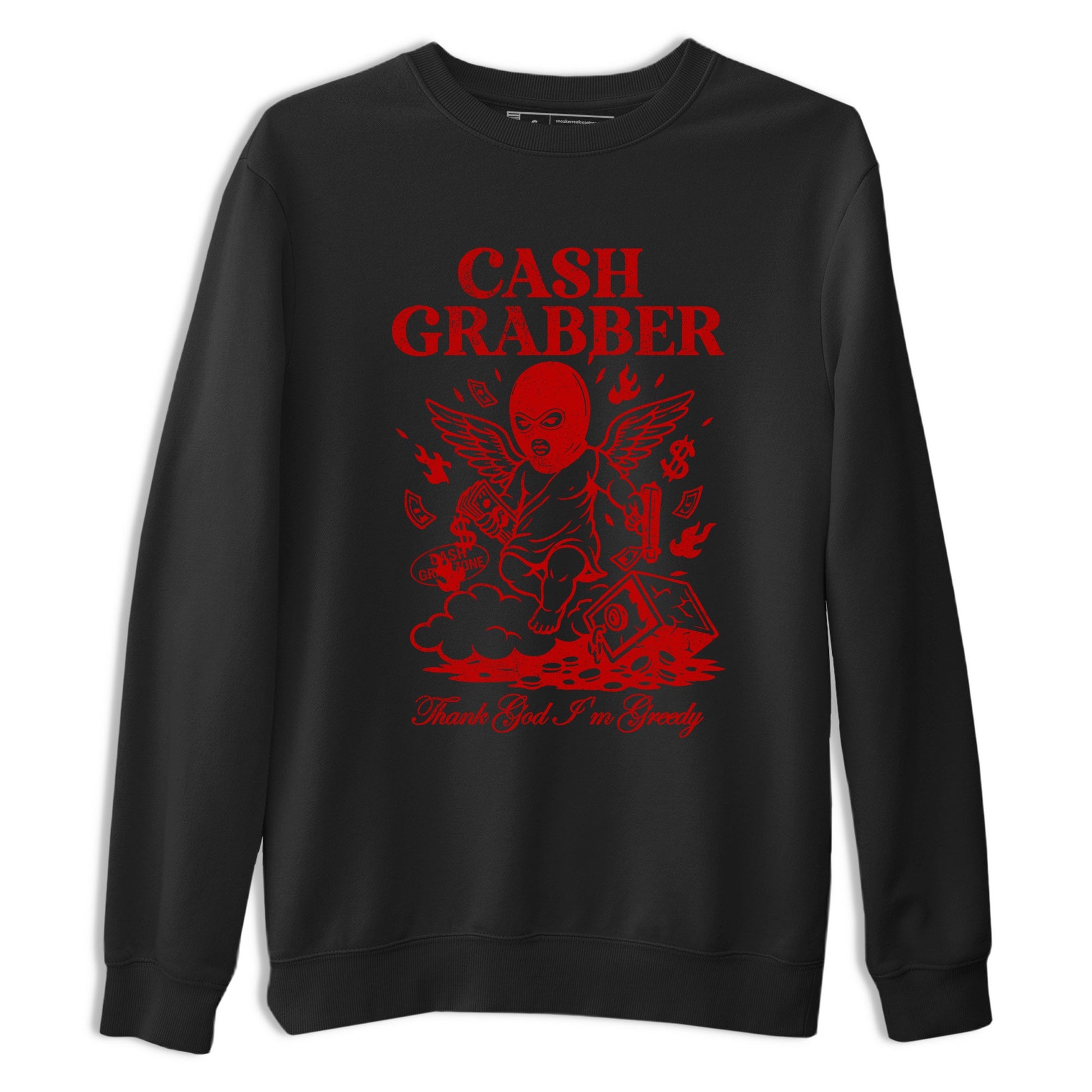 Sneaker match tees – Sneaker Tees To Match Air Foamposite Cough Drop Shoes – Cash Grabber Tee Black 2