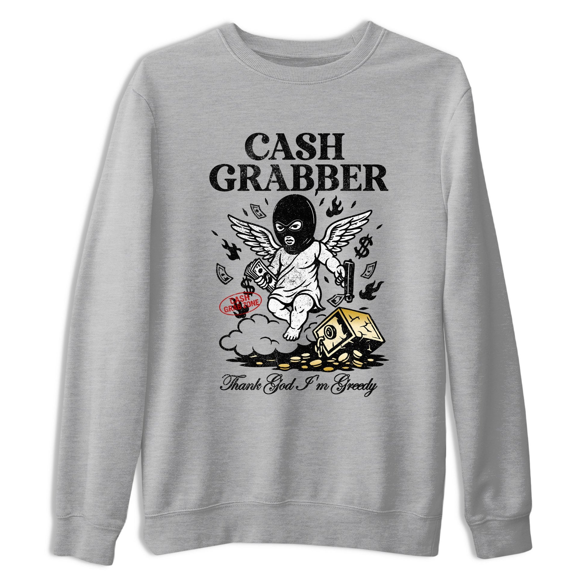 Sneaker match tees – Sneaker Tees To Match Air Jordan 12 Taxi Shoes – Cash Grabber Tee Heather Grey 2
