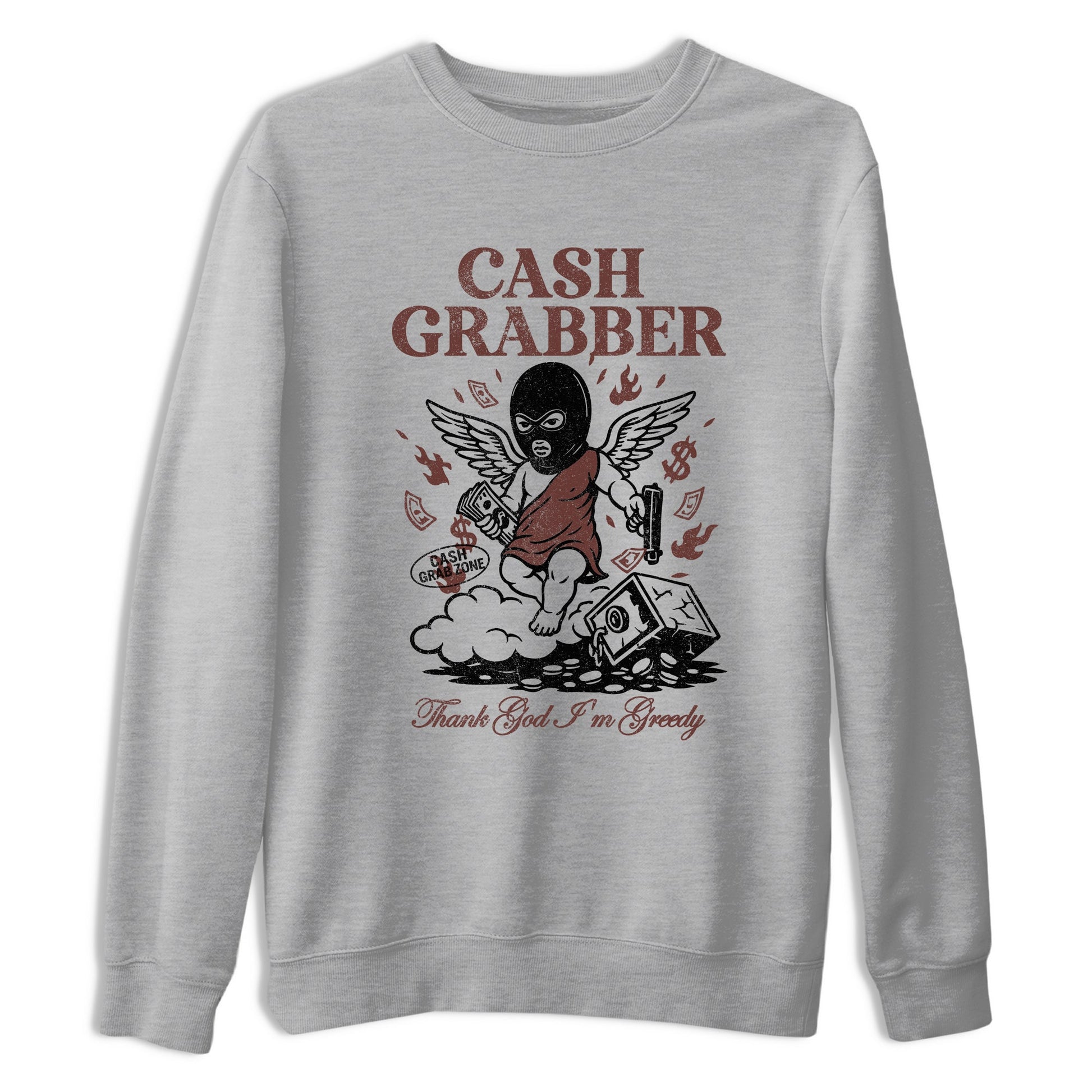 Sneaker match tees – Sneaker Tees To Match Dunk Low Football Shoes – Cash Grabber Tee Heather Grey 2