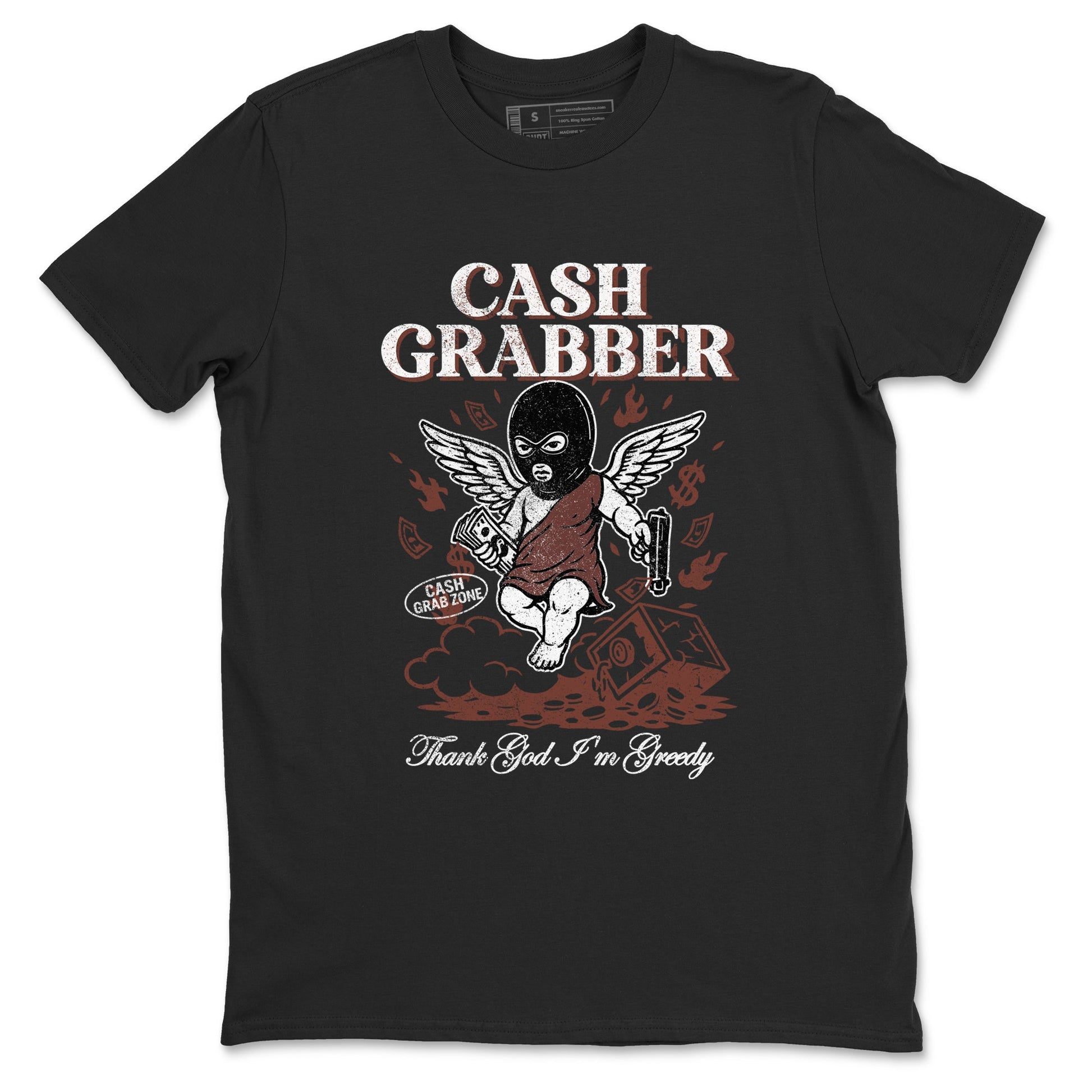 Sneaker match tees – Sneaker Tees To Match Dunk Low Football Shoes – Cash Grabber Tee Black 2