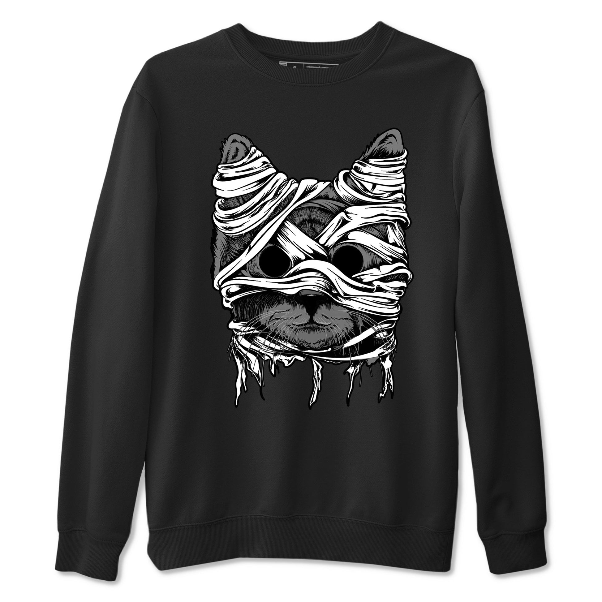 4s Fear shirts to match jordans Cat Mummy unique Halloween sneaker tee Air Jordan 4 Fear match shoes to clothes SNRT Sneaker Tees unisex cotton Black 2 shirts